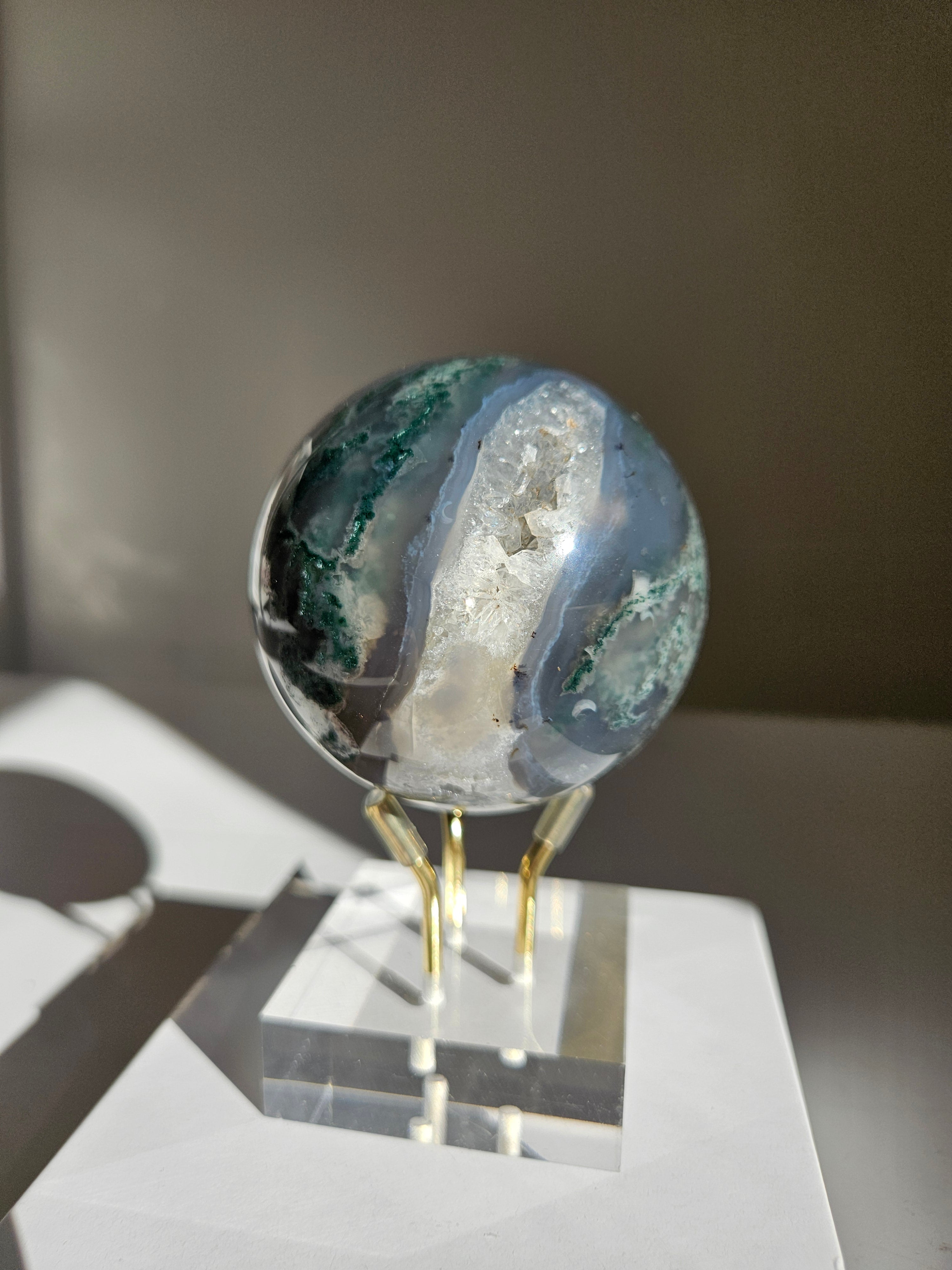 Moss Agate Sphere 006