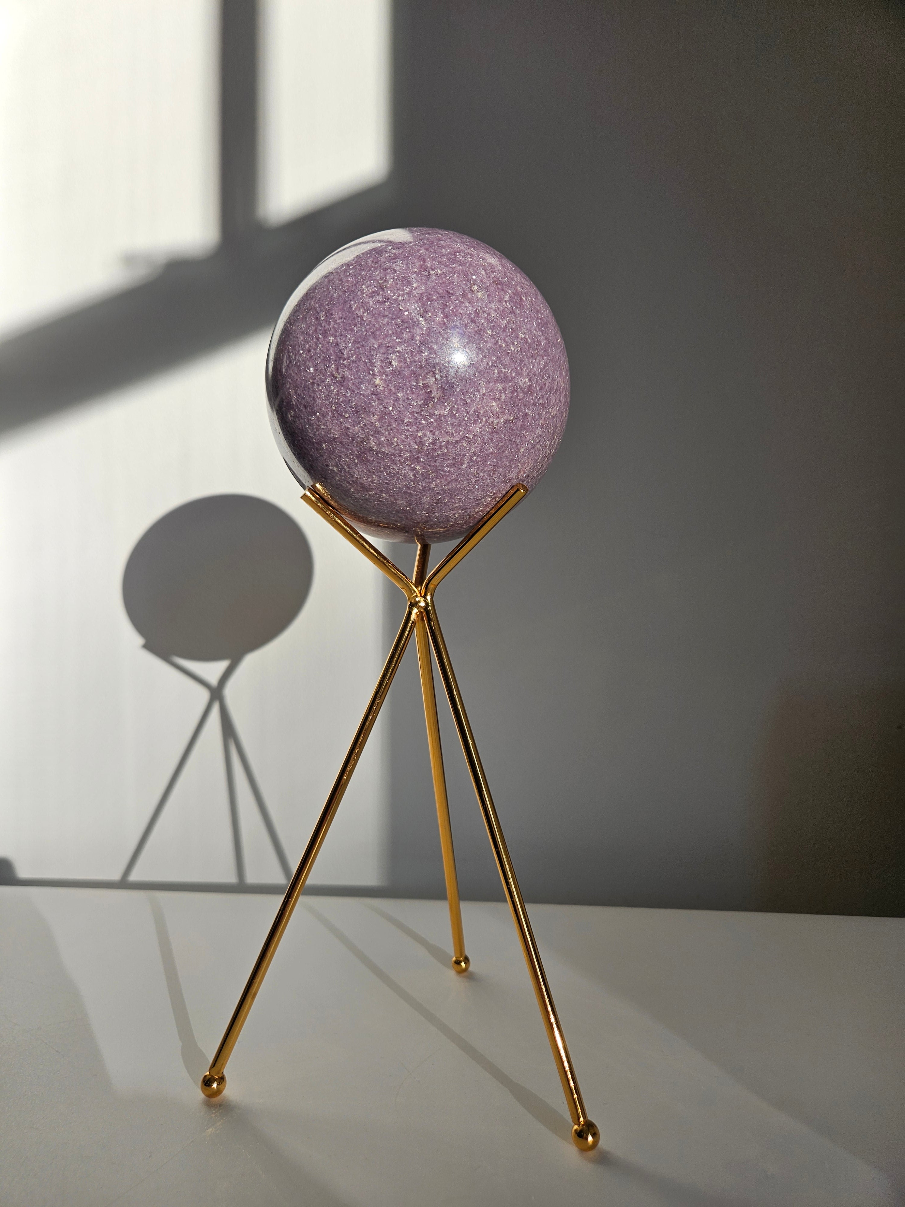 Lepidolite Statement Sphere 001