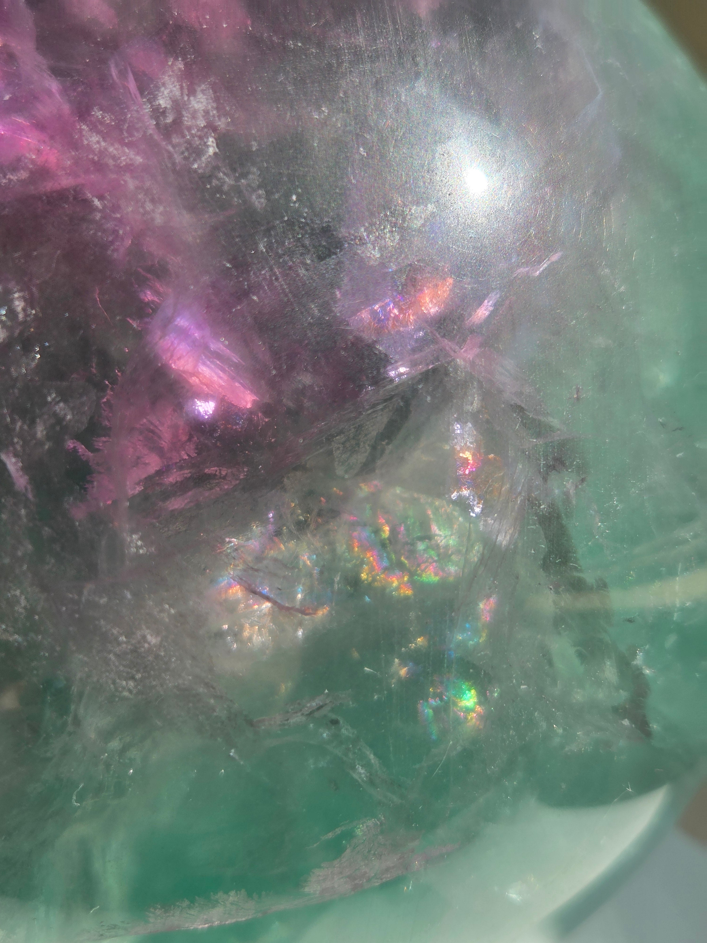 Fluorite Statement Sphere