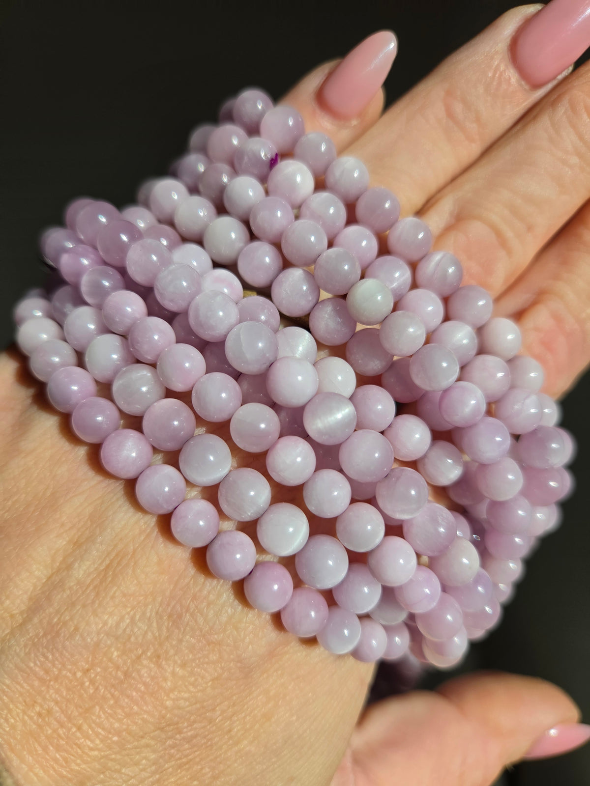 Kunzite 3 wrap Bracelet | 6mm