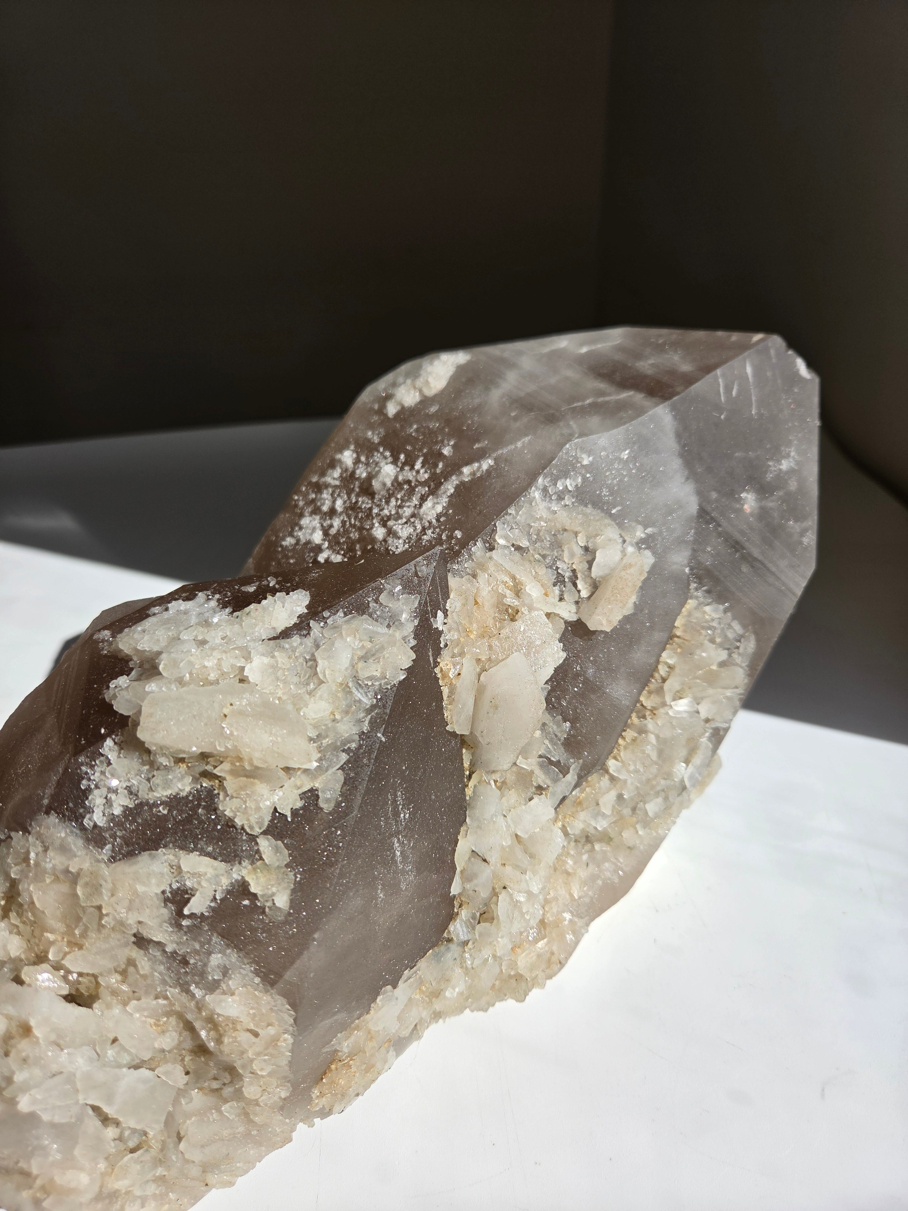 Raw Smoky Quartz Statement