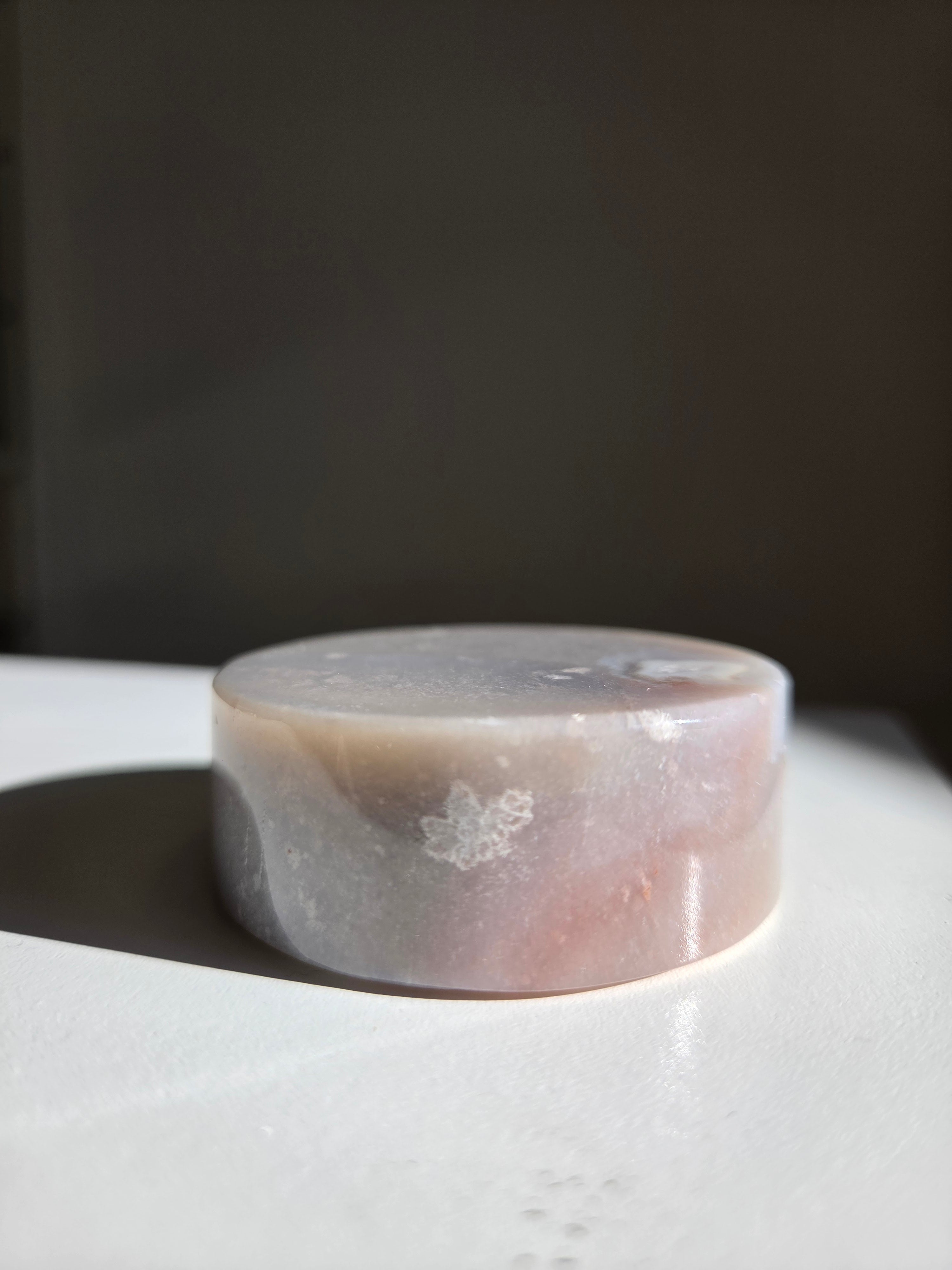 Flower Agate Disk 001