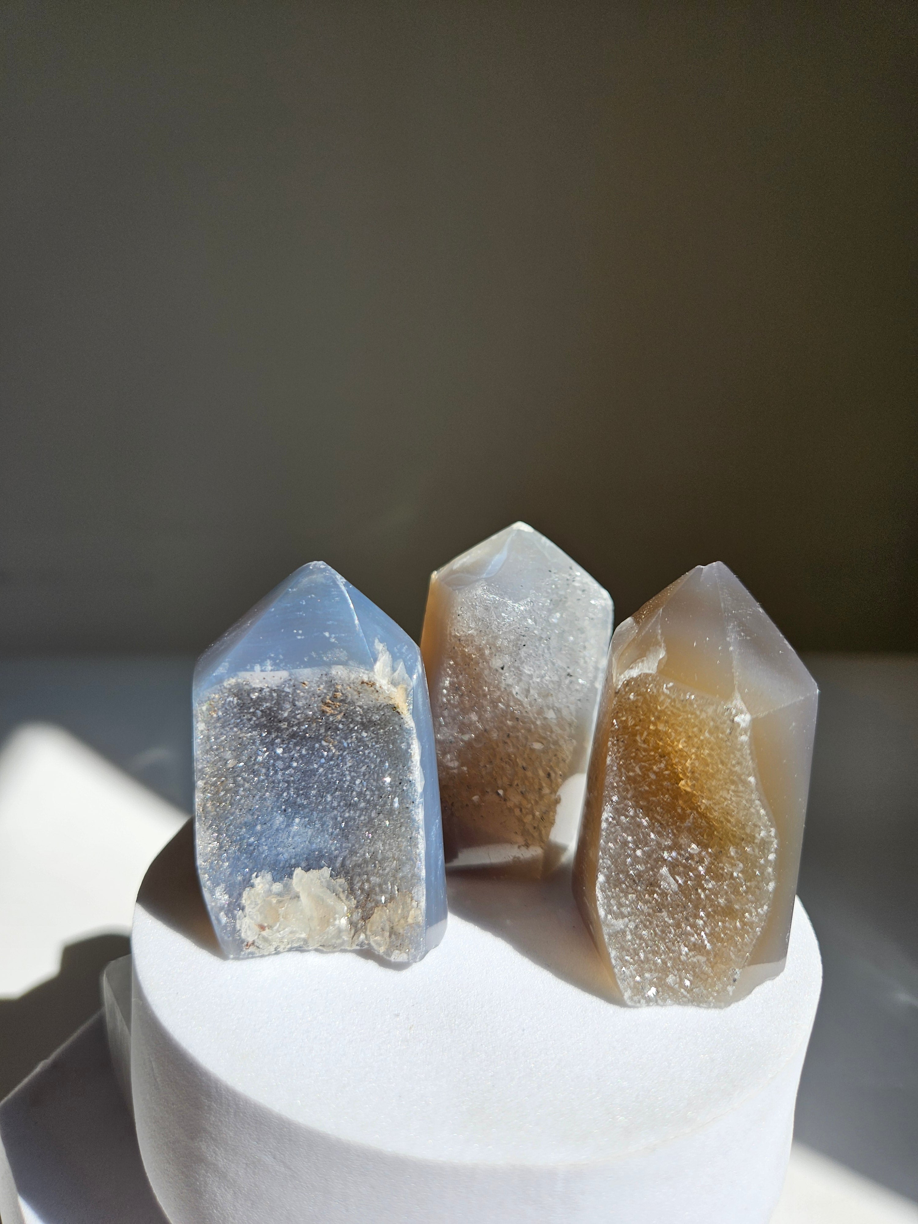 Raw Amethyst Tower Set