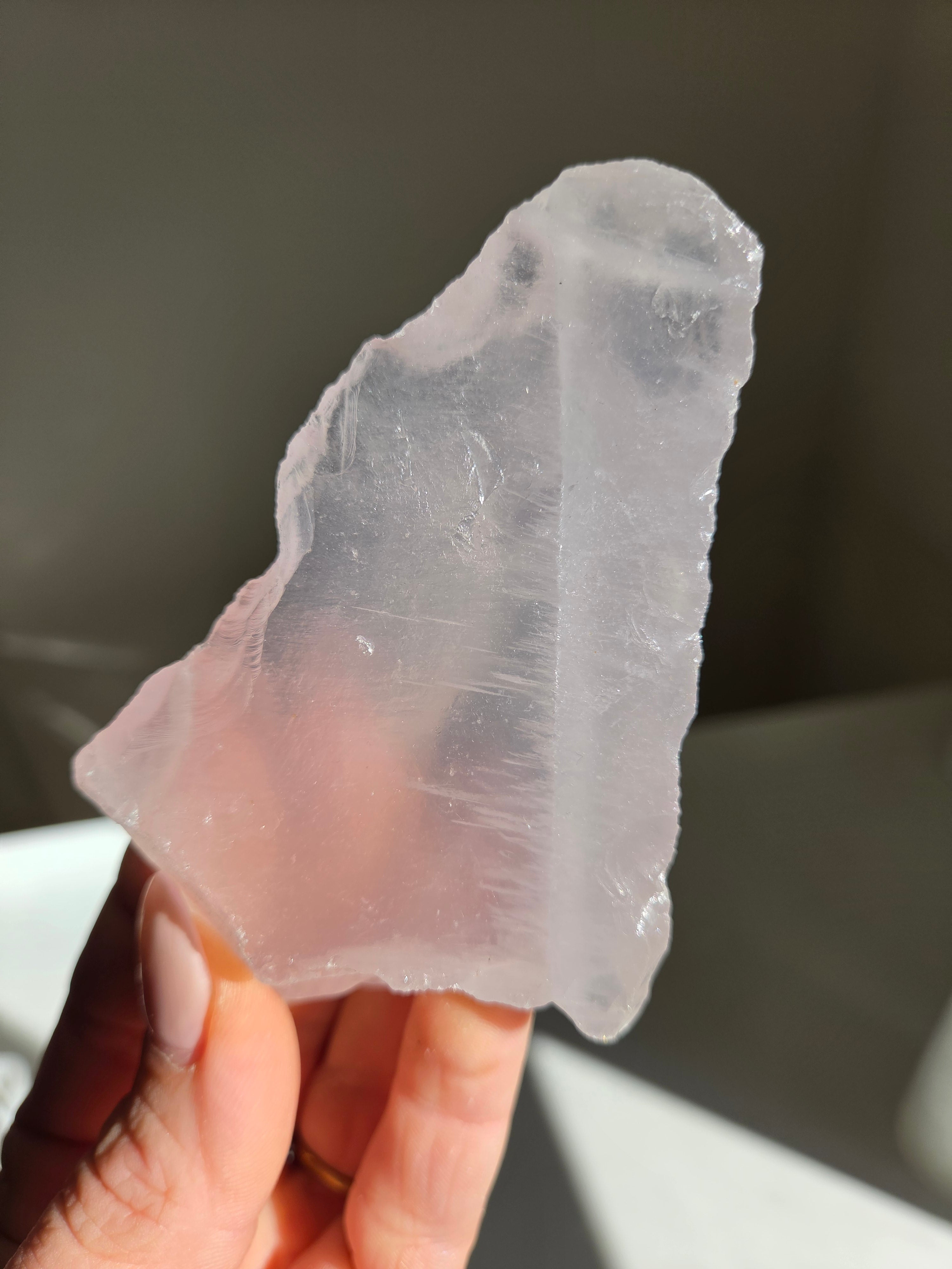 Lavender Raw Rose Quartz 031