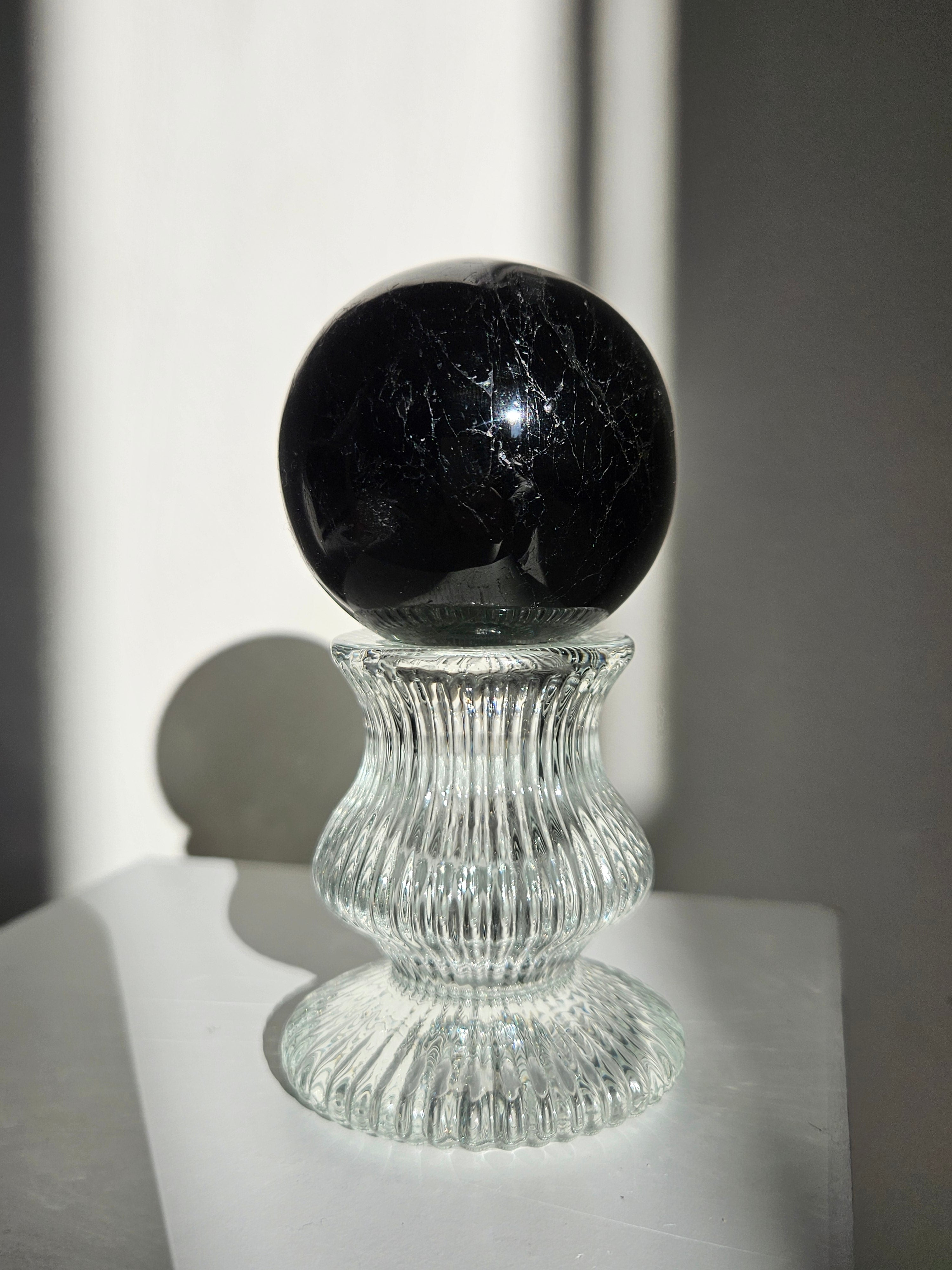Black Tourmaline Sphere 002