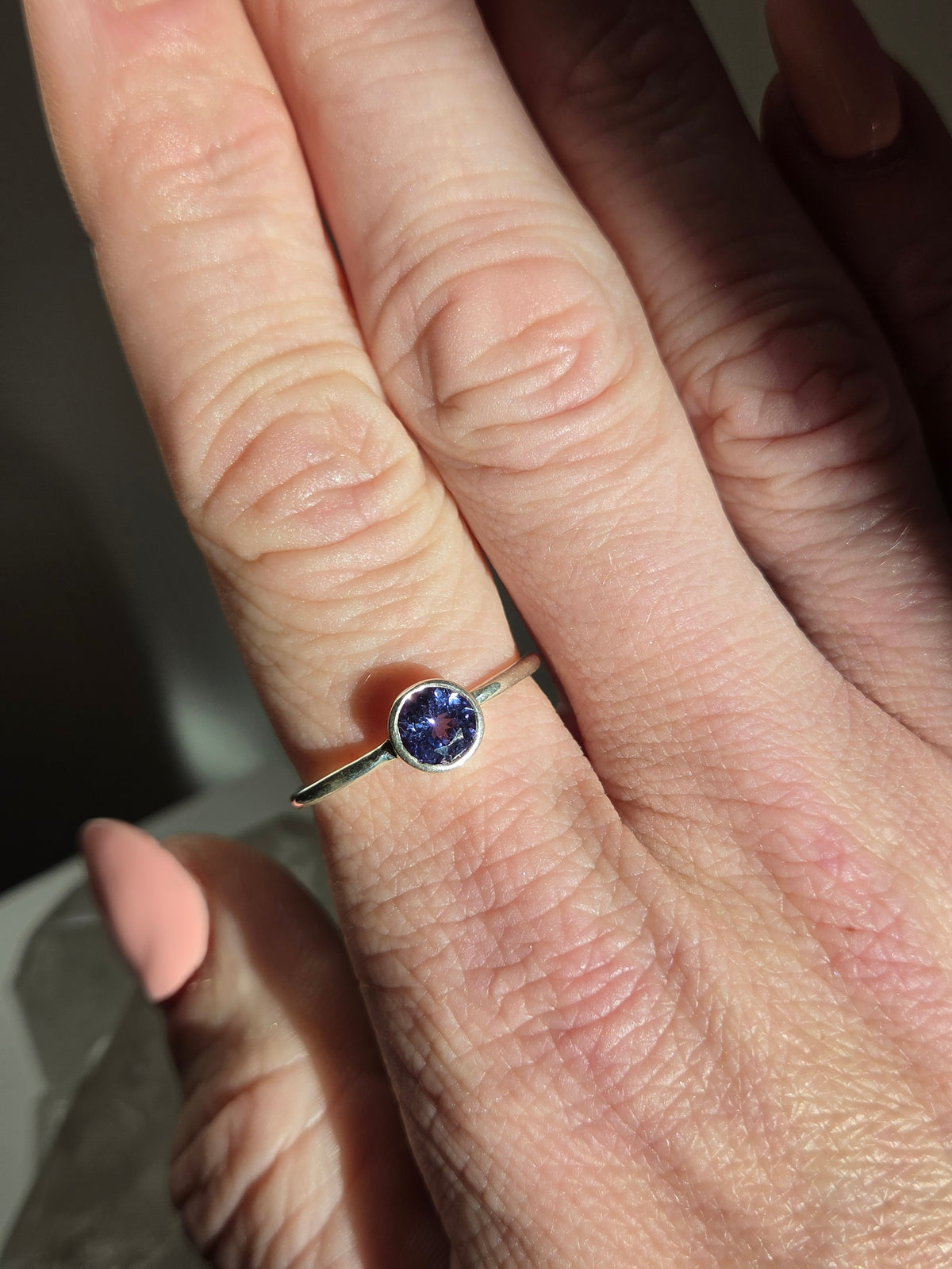Size ten | Tanzanite Ring | silver 061
