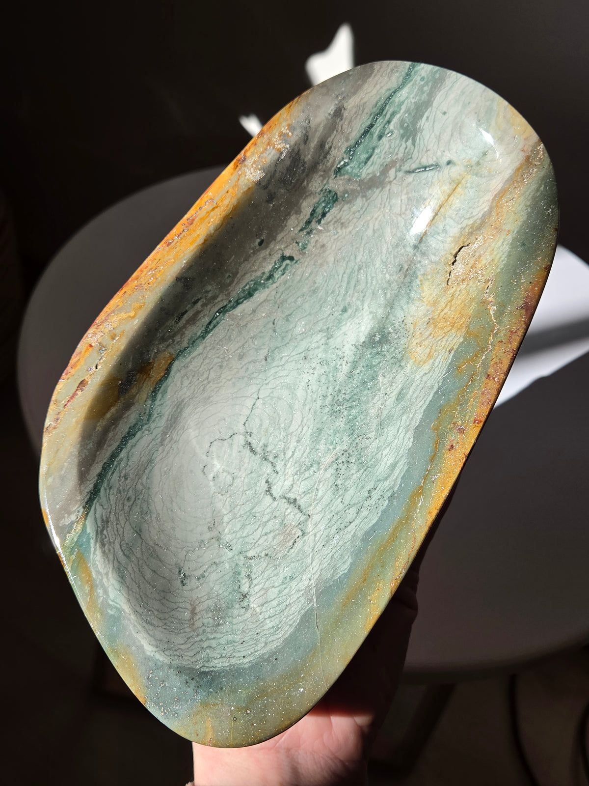 Polychrome Jasper Bowl 020