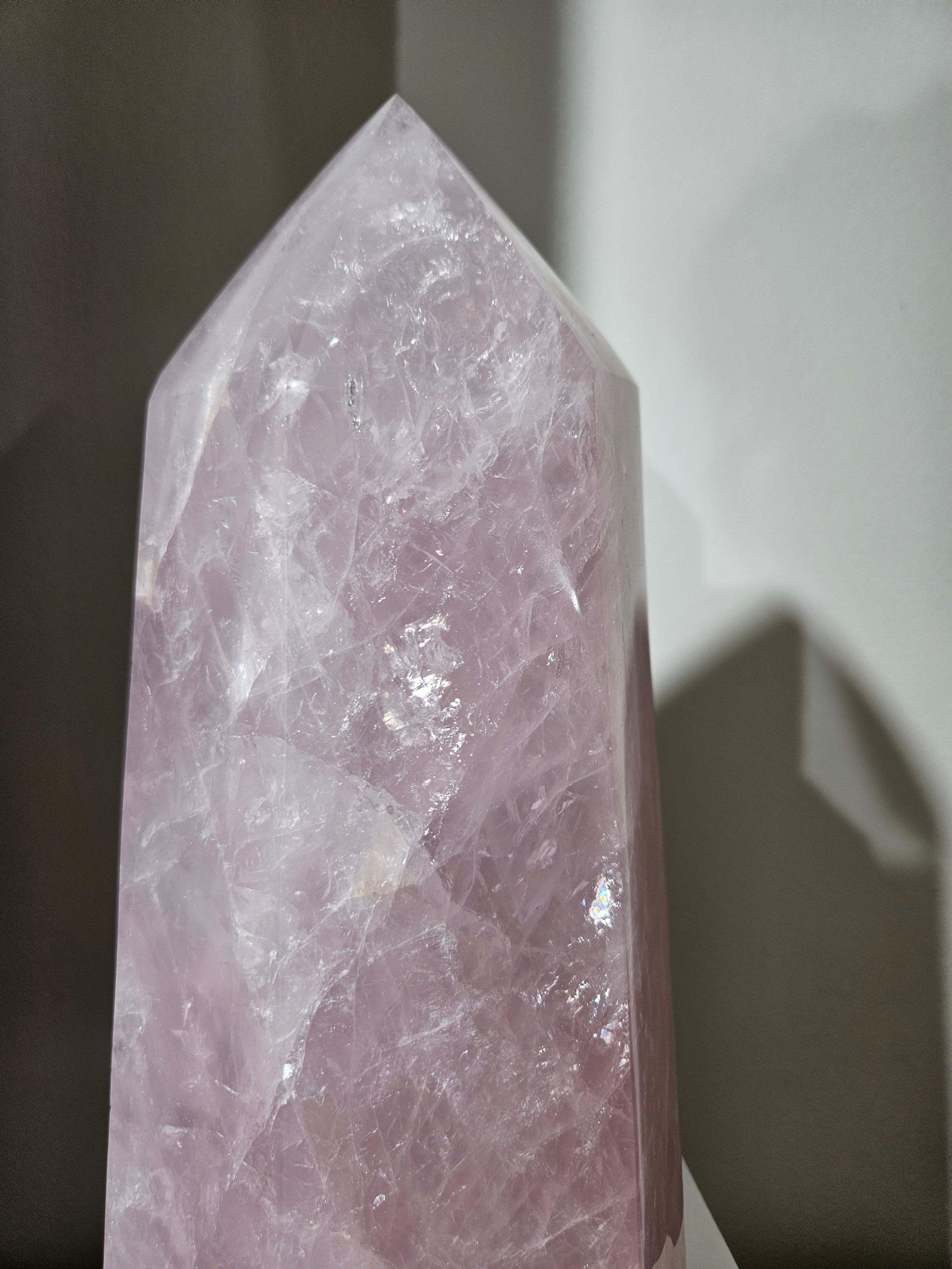 Lavender Rose Quartz Statement Tower