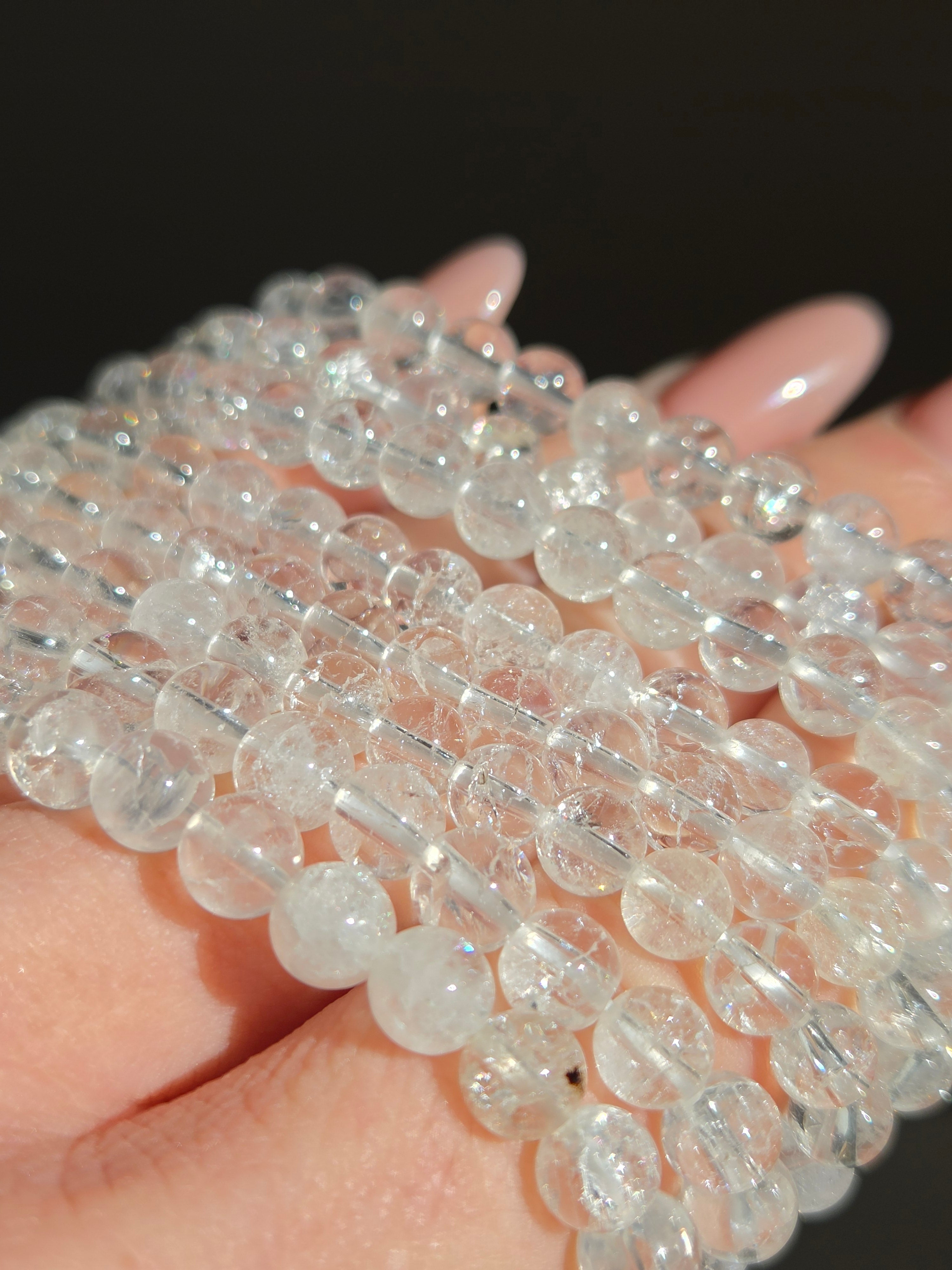 Crackle Quartz Bracelet | 6mm