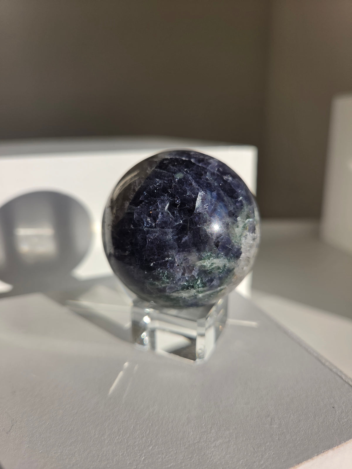 Iolite x Sunstone Sphere 002