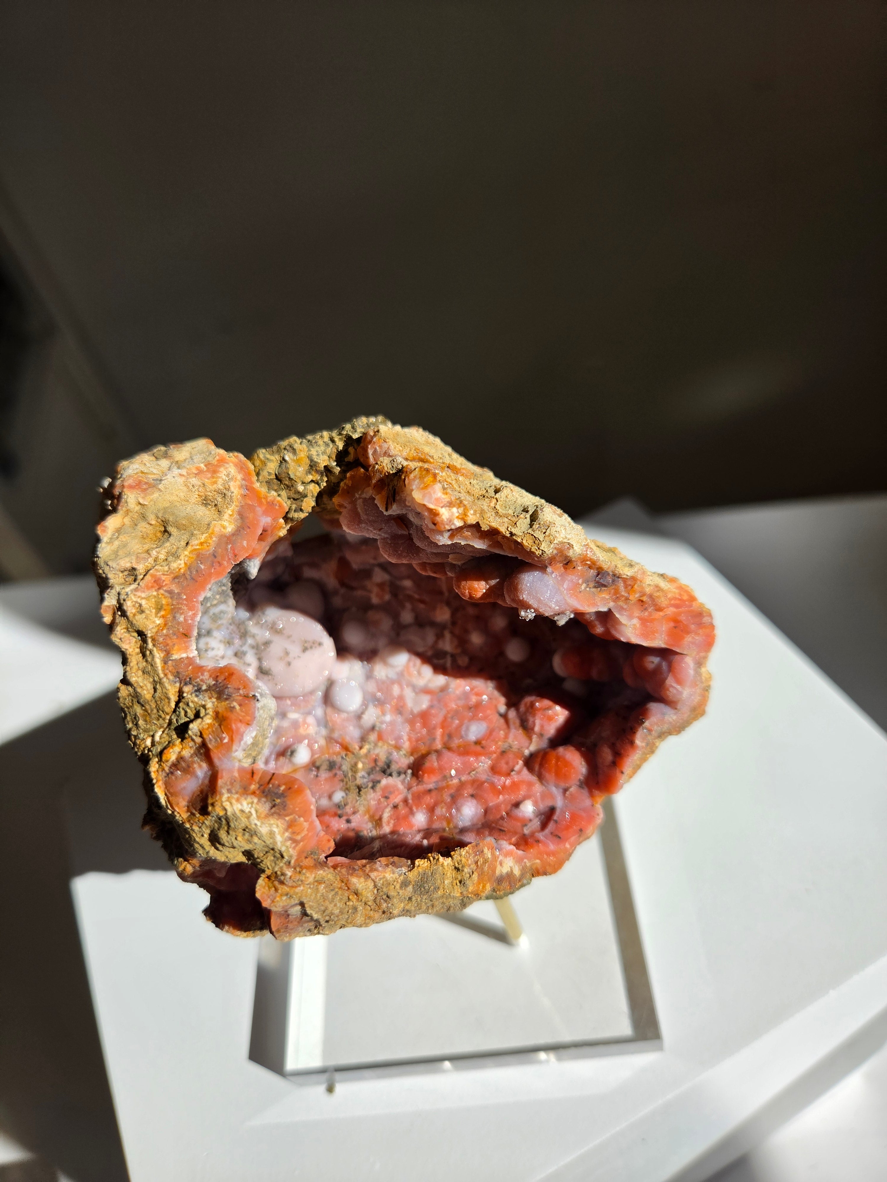 Pink Chalcedony Geode 006