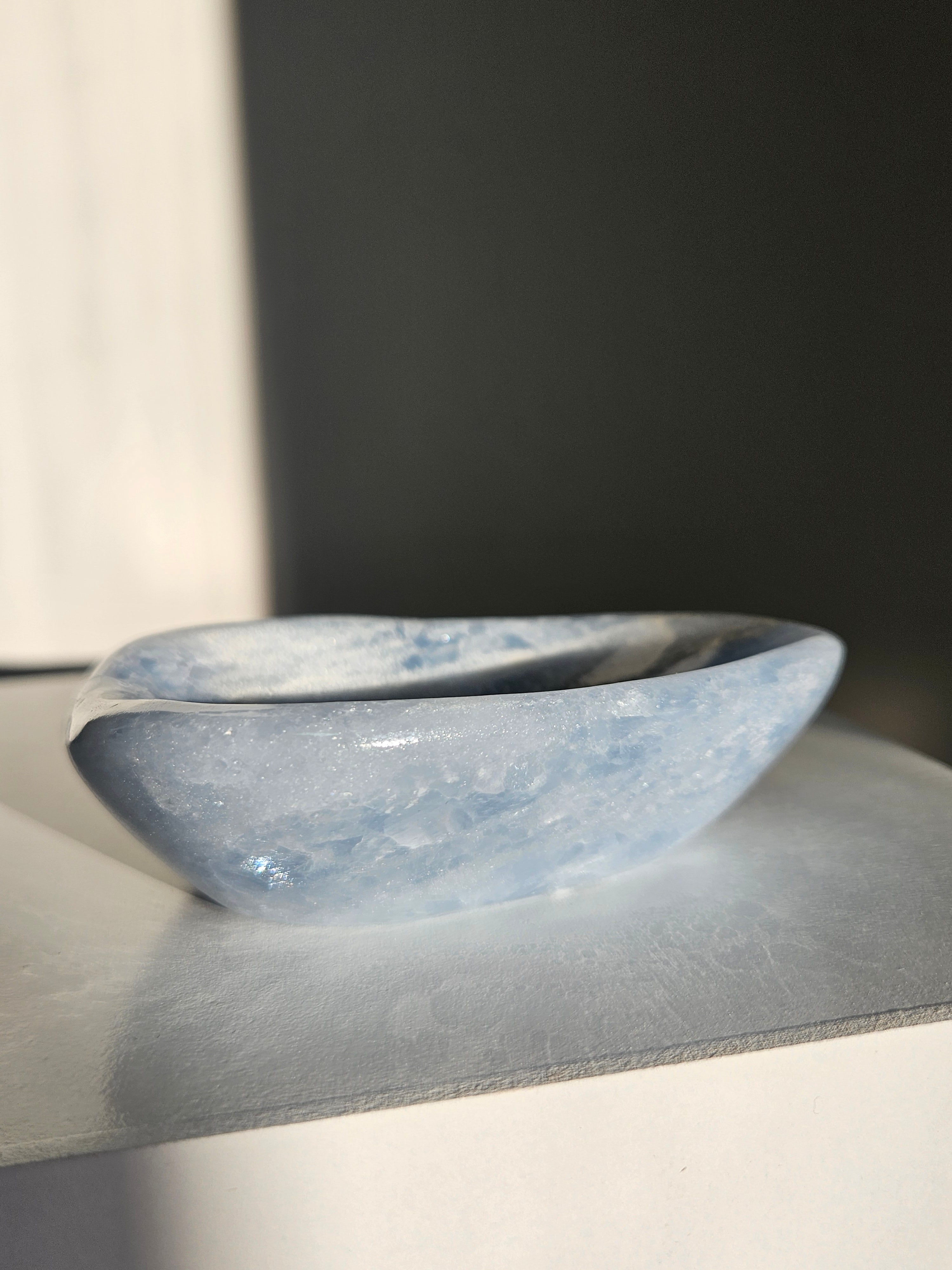 Blue Calcite Bowl 006