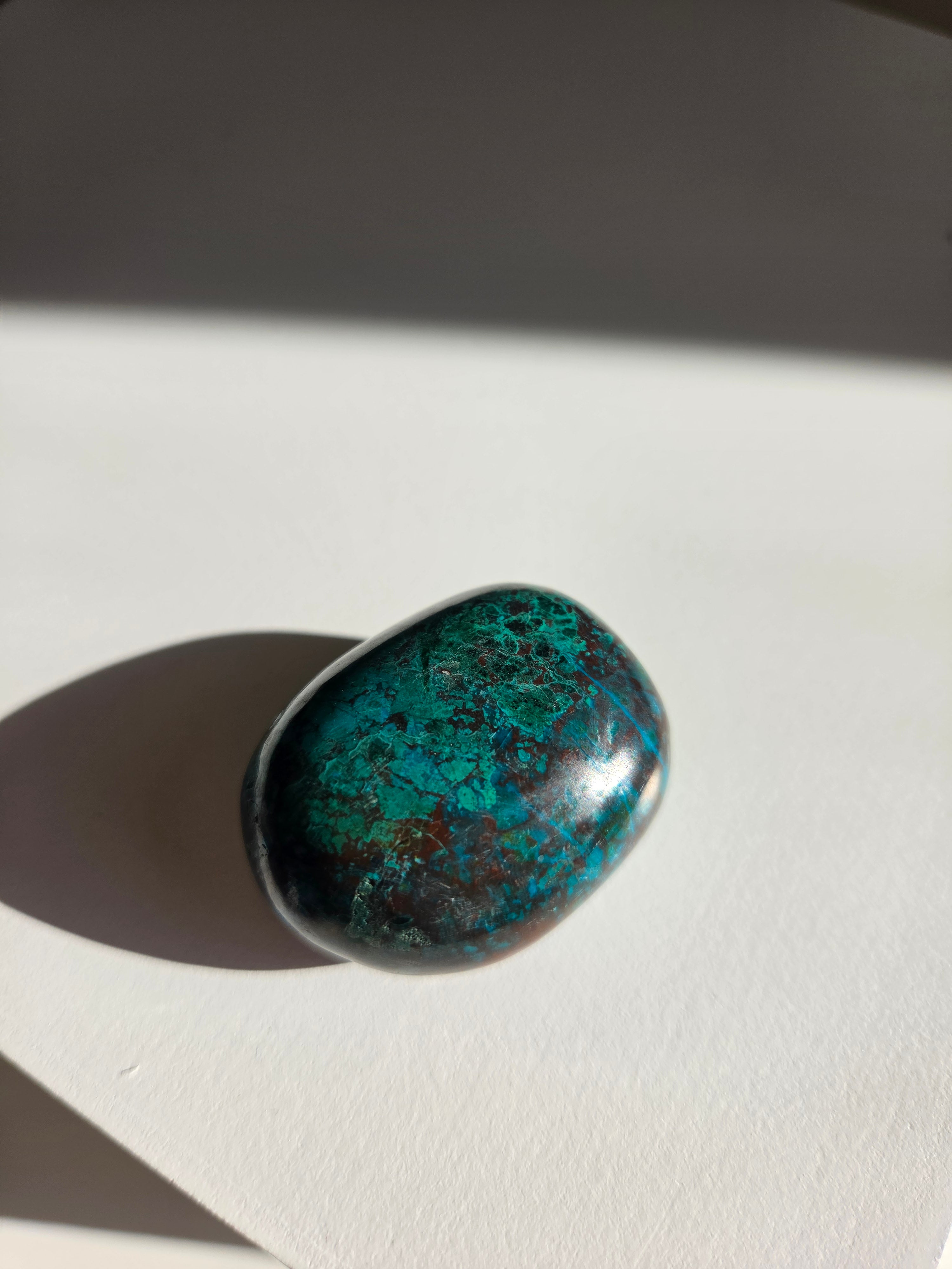 Malachite x Chrysocolla Pebble 002