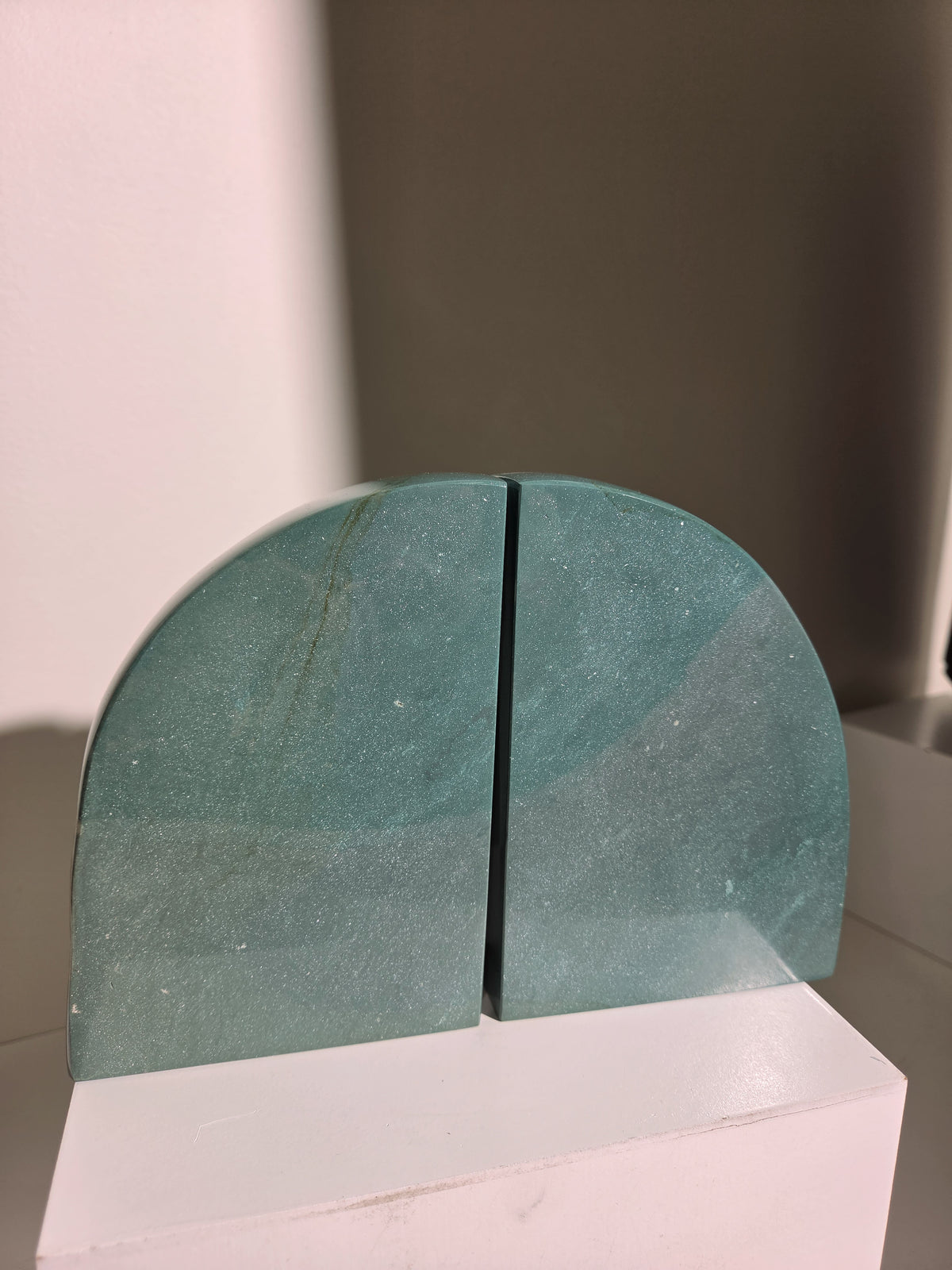 Green Jasper Bookends