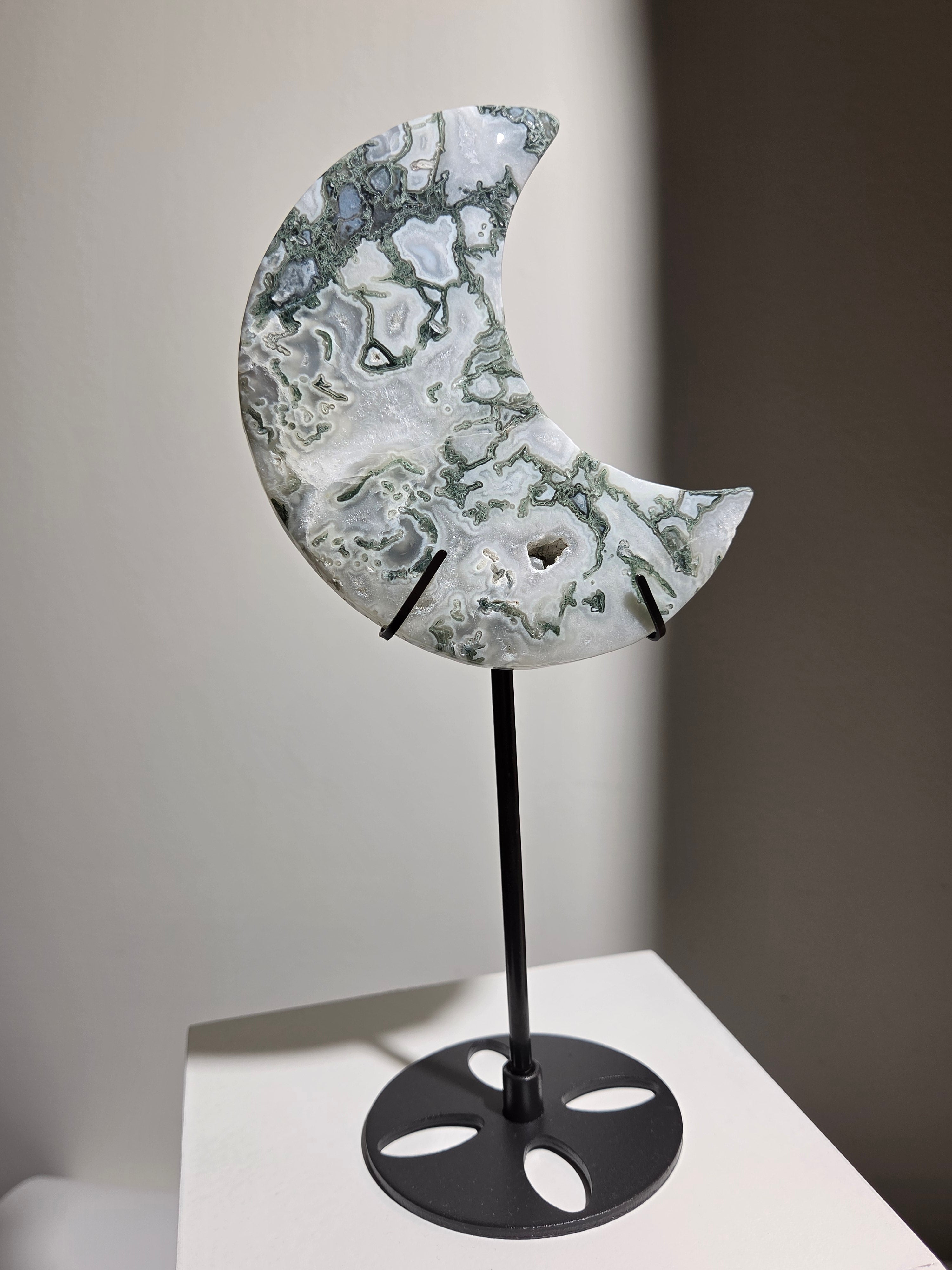 Moss Agate Moon 004