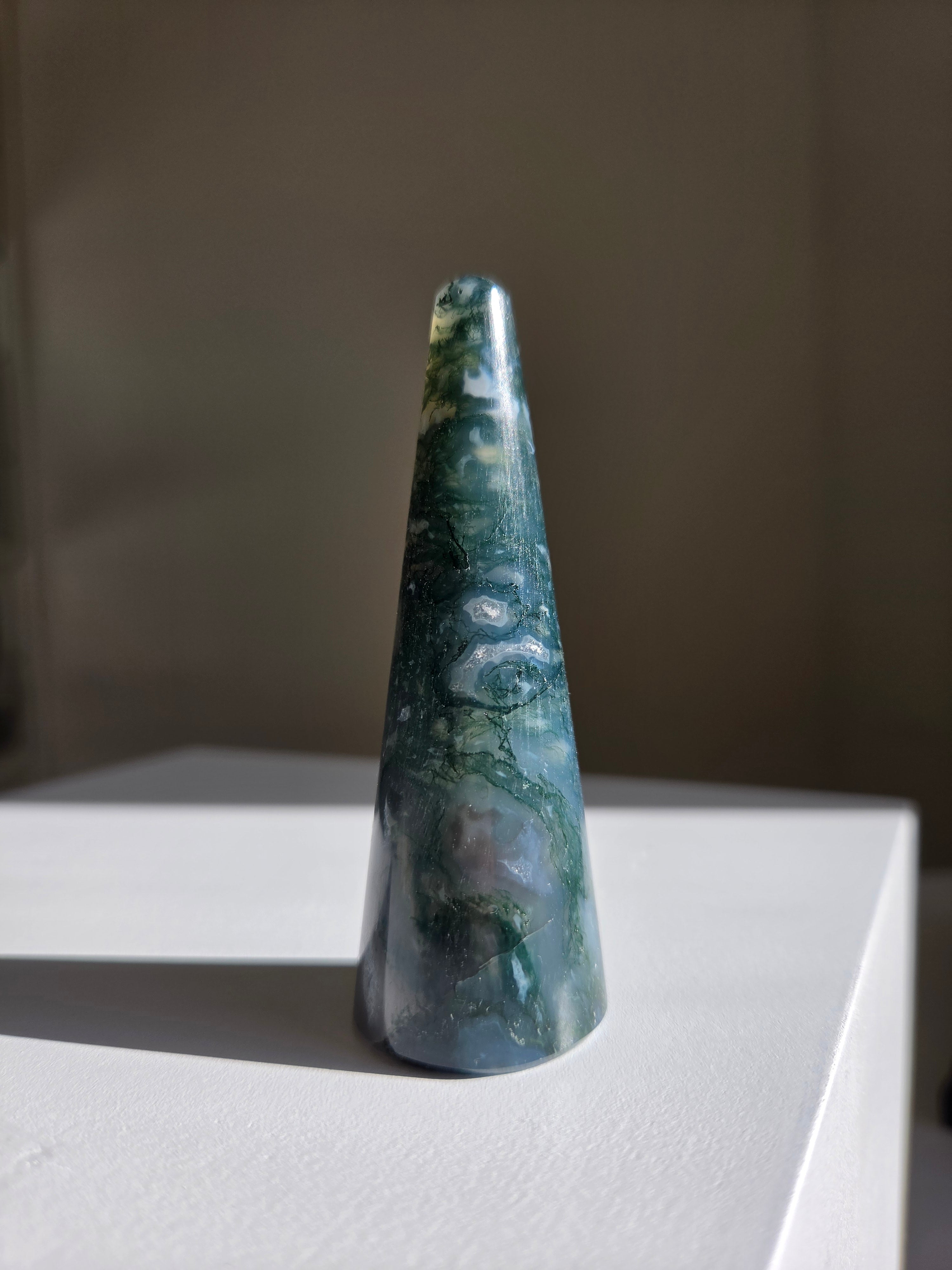 Moss Agate Ring Holder 002