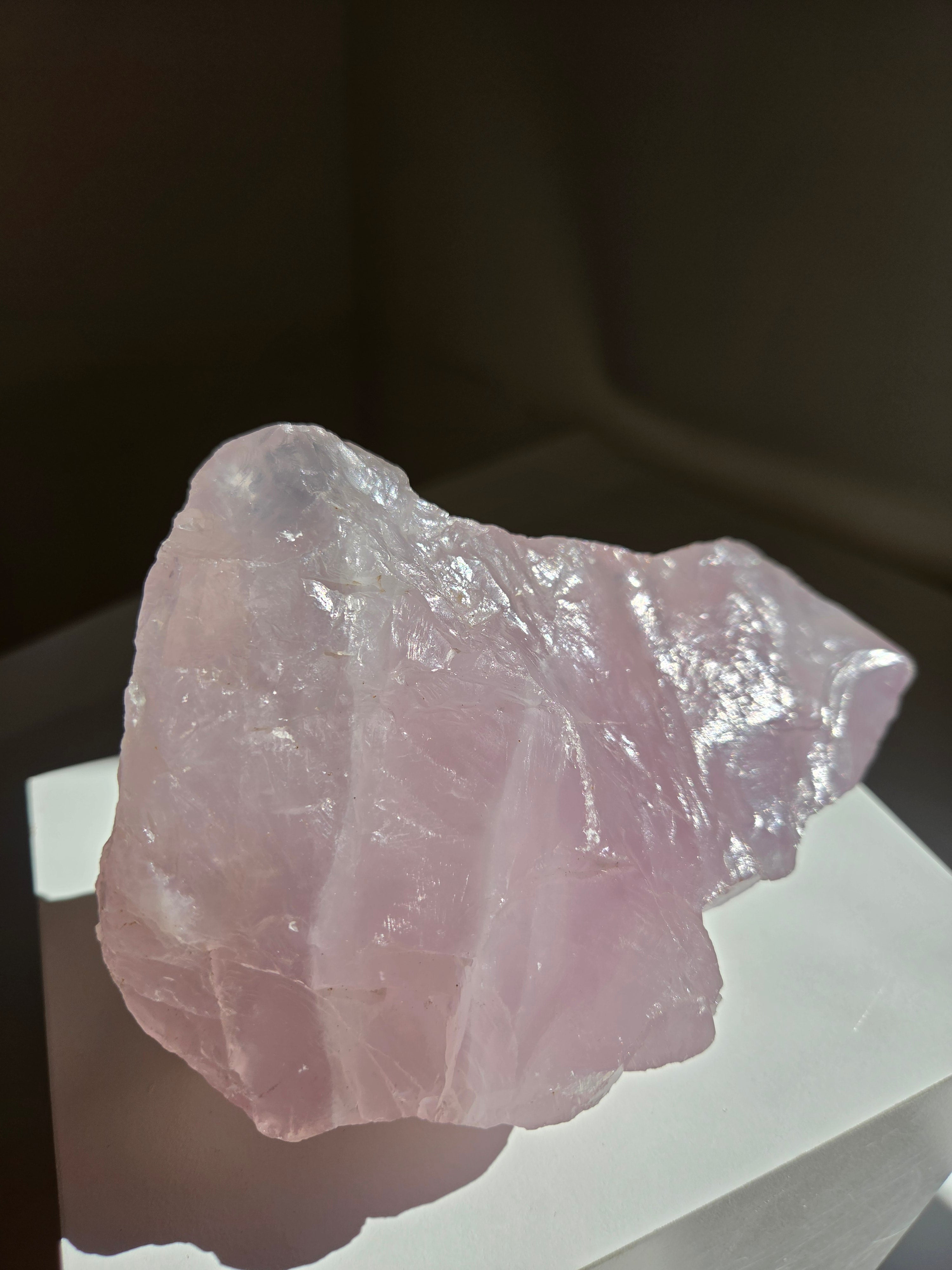 Lavender Raw Rose Quartz 019