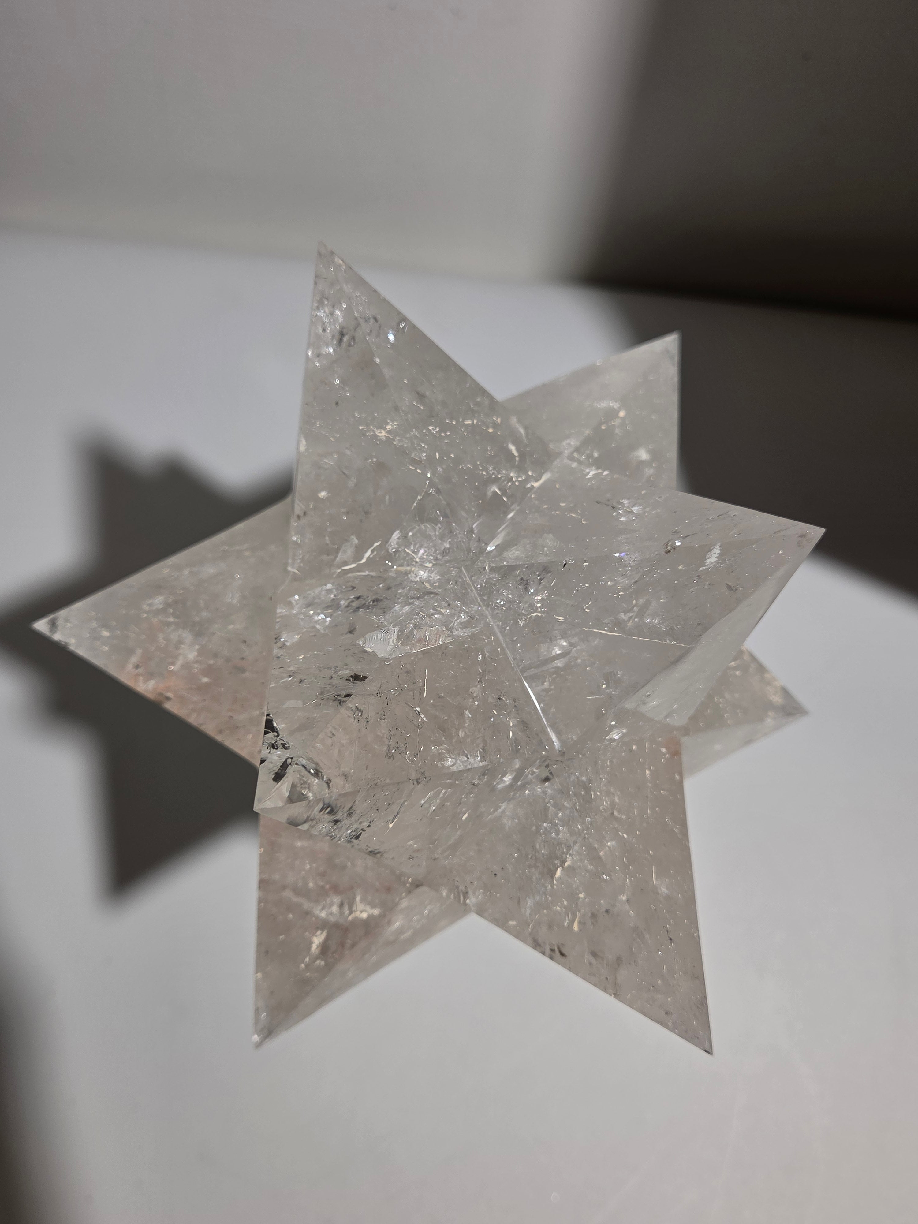 Quartz Statement Asteroid on stand