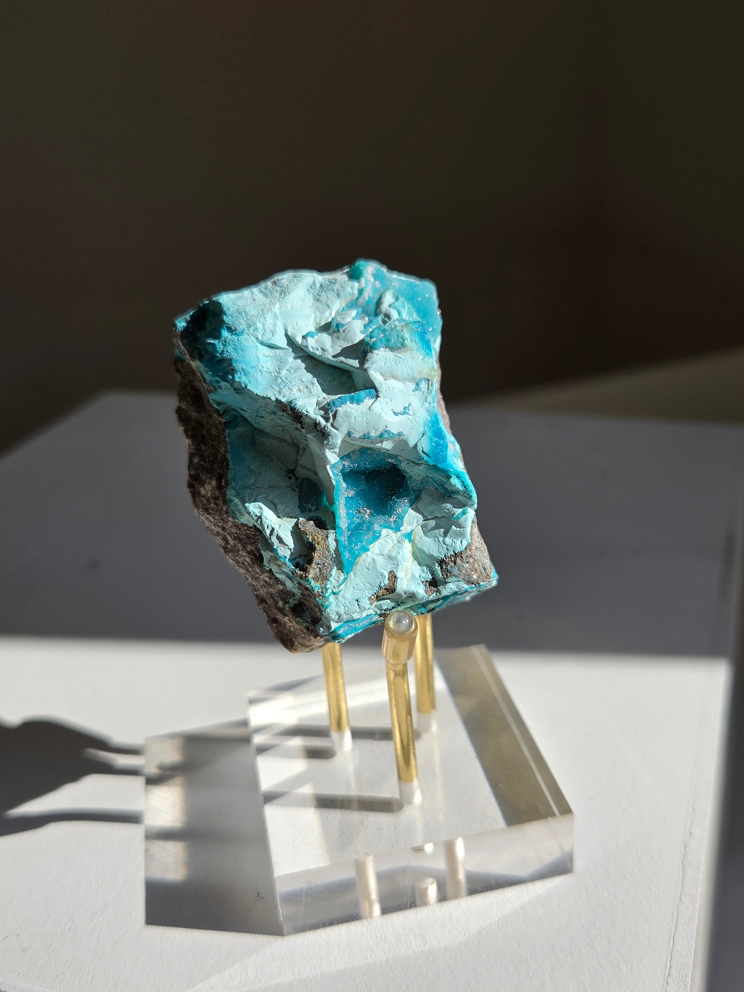 Raw Druzy Chrysocolla 002