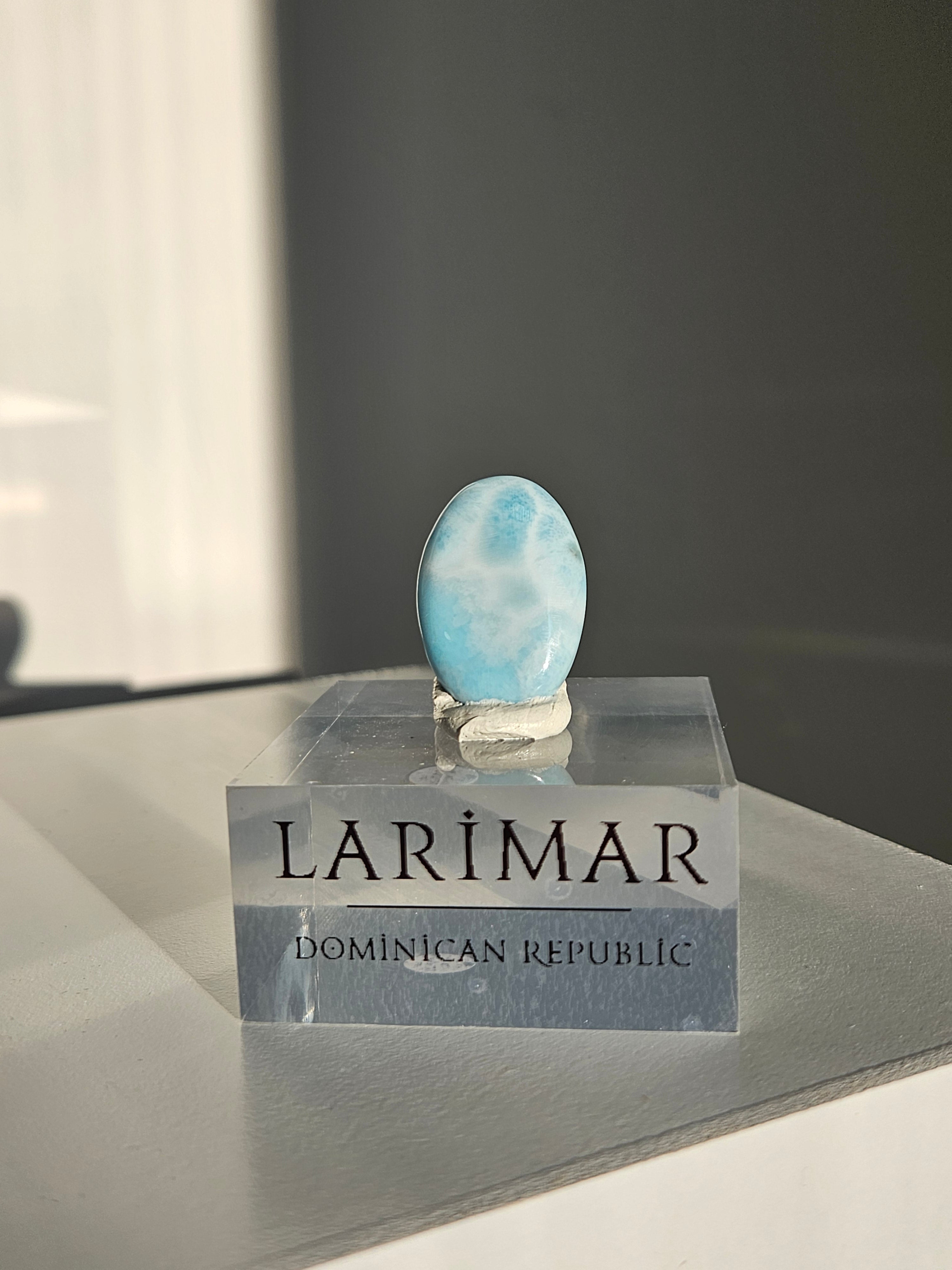 Larimar Cabochon 001