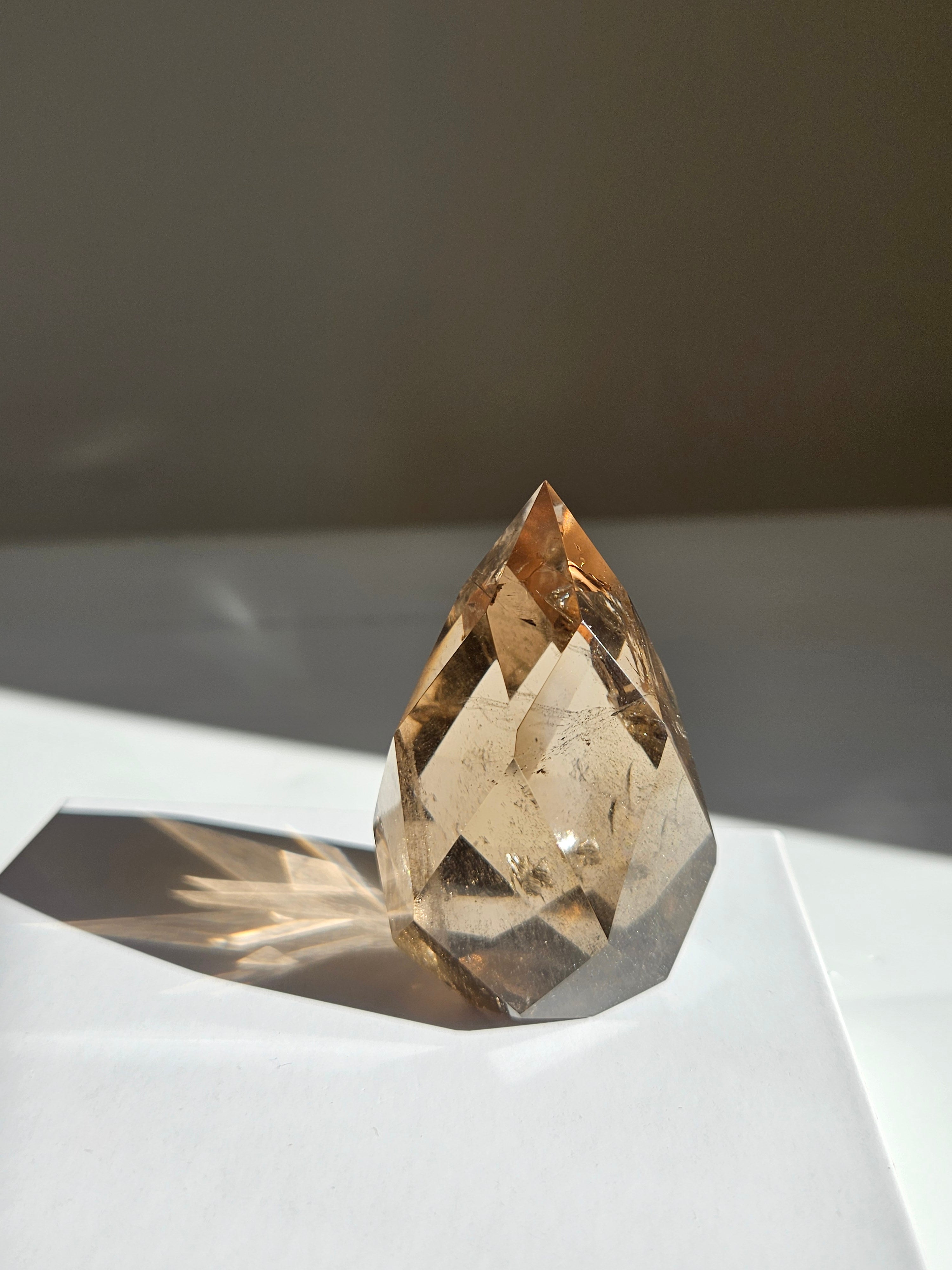 Faceted Smoky Quartz 001