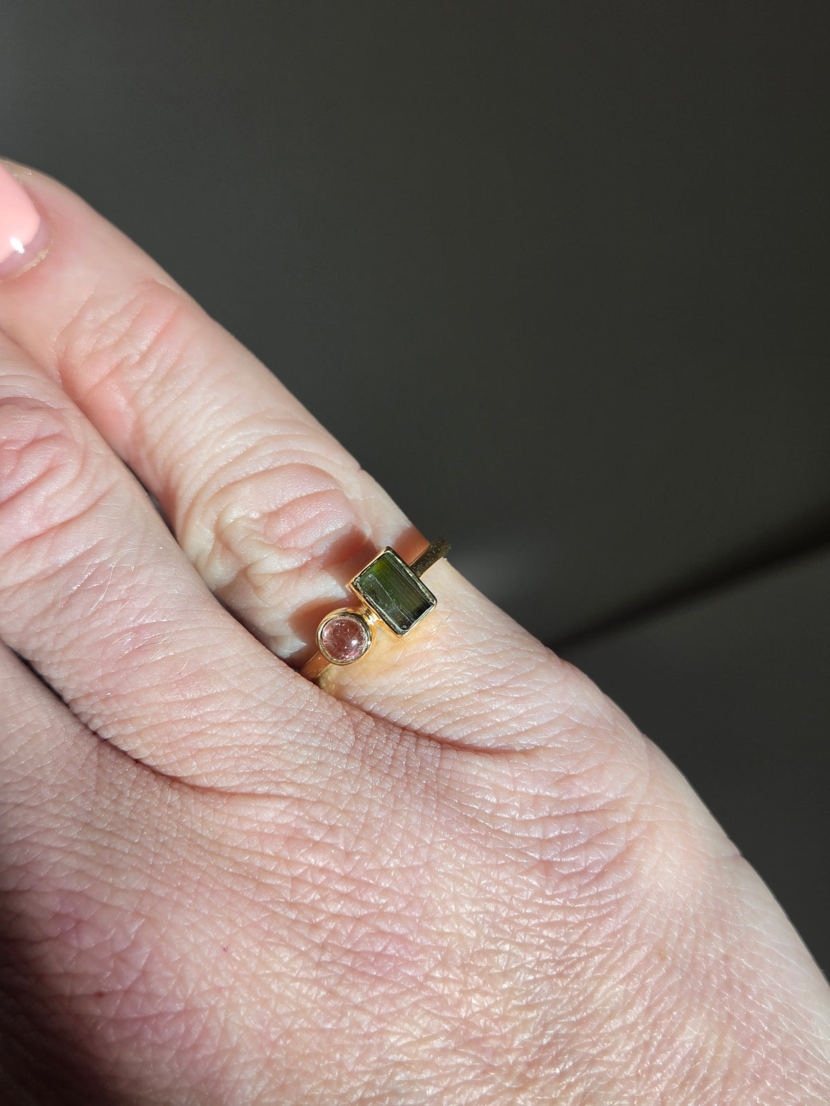 Size 6 | tourmaline Ring | gold 062