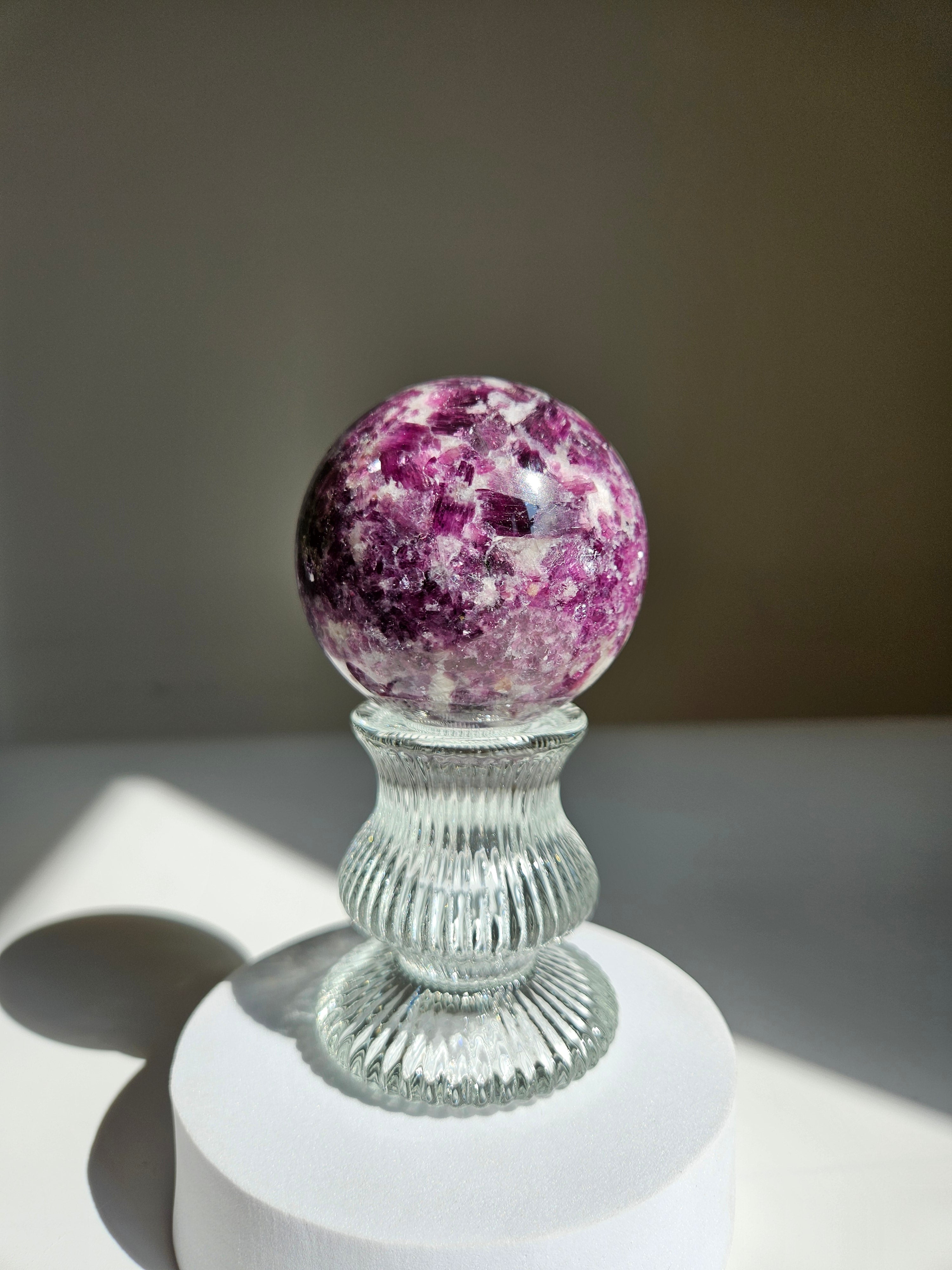 Lepidolite Sphere 002