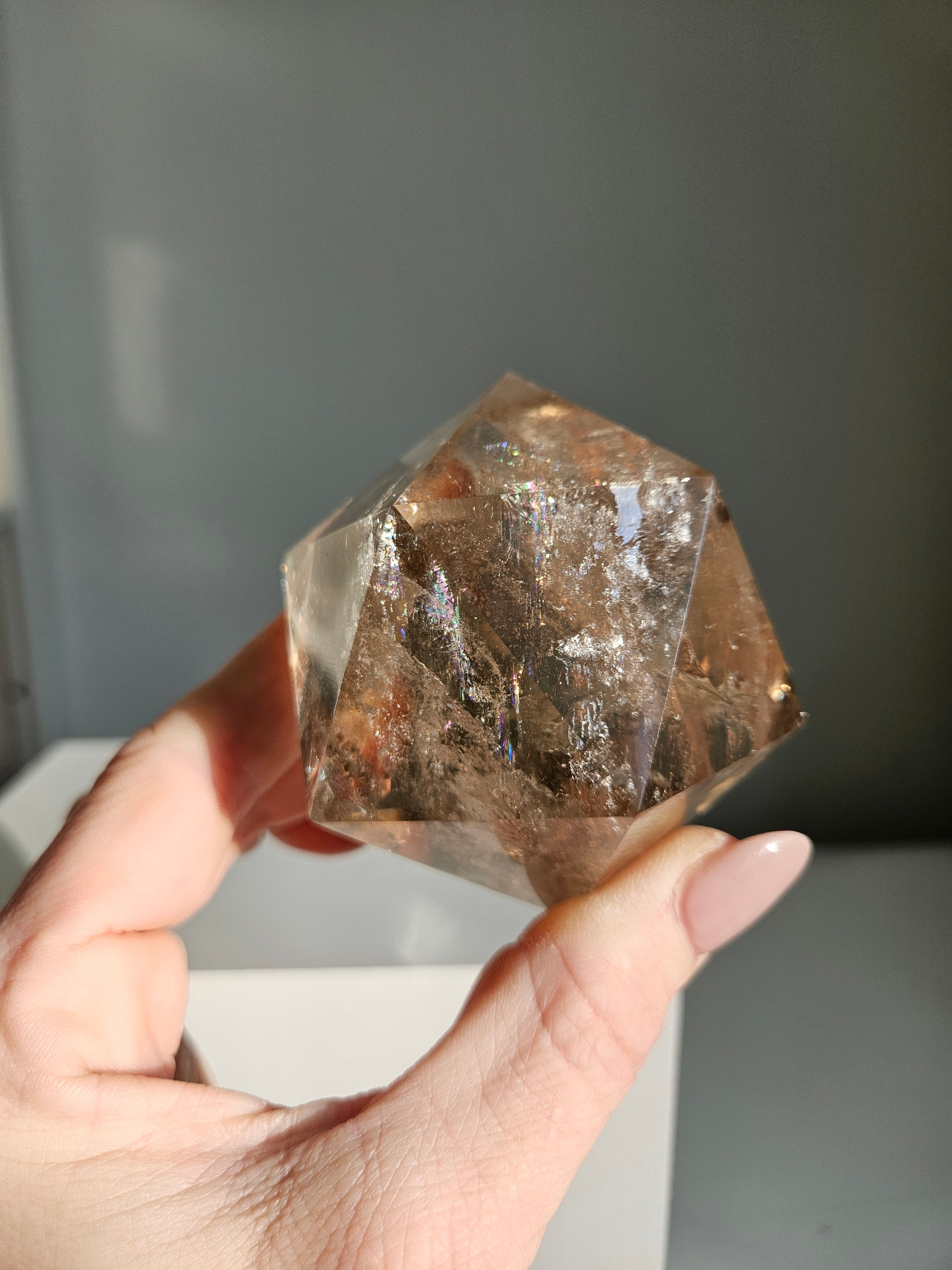 Smoky Quartz Icosahedron 004