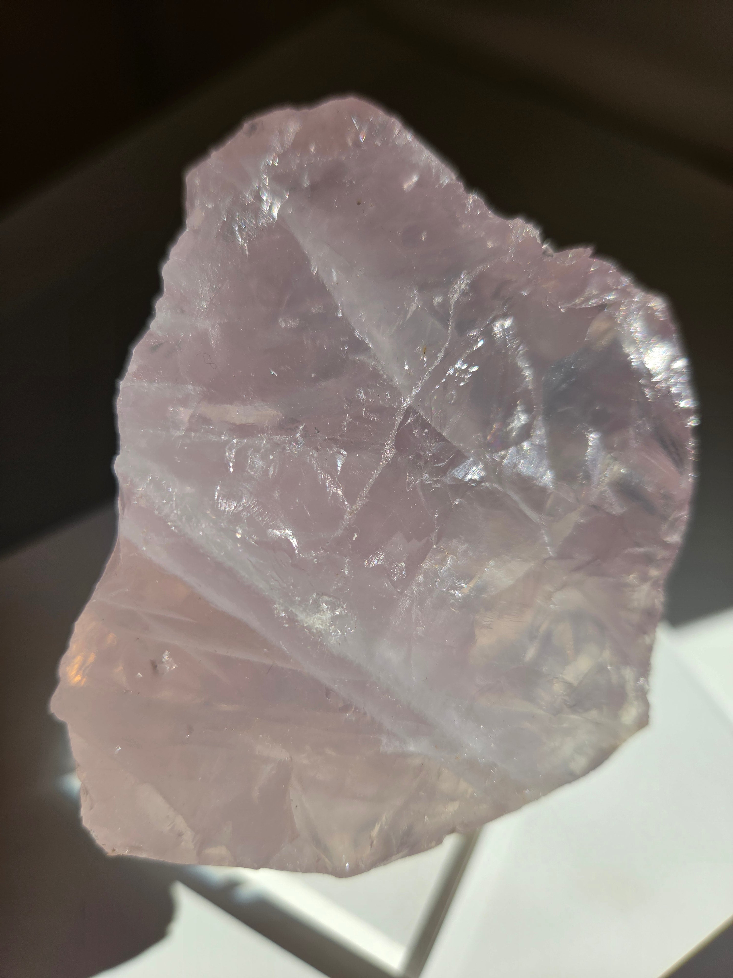 Lavender Raw Rose Quartz 010
