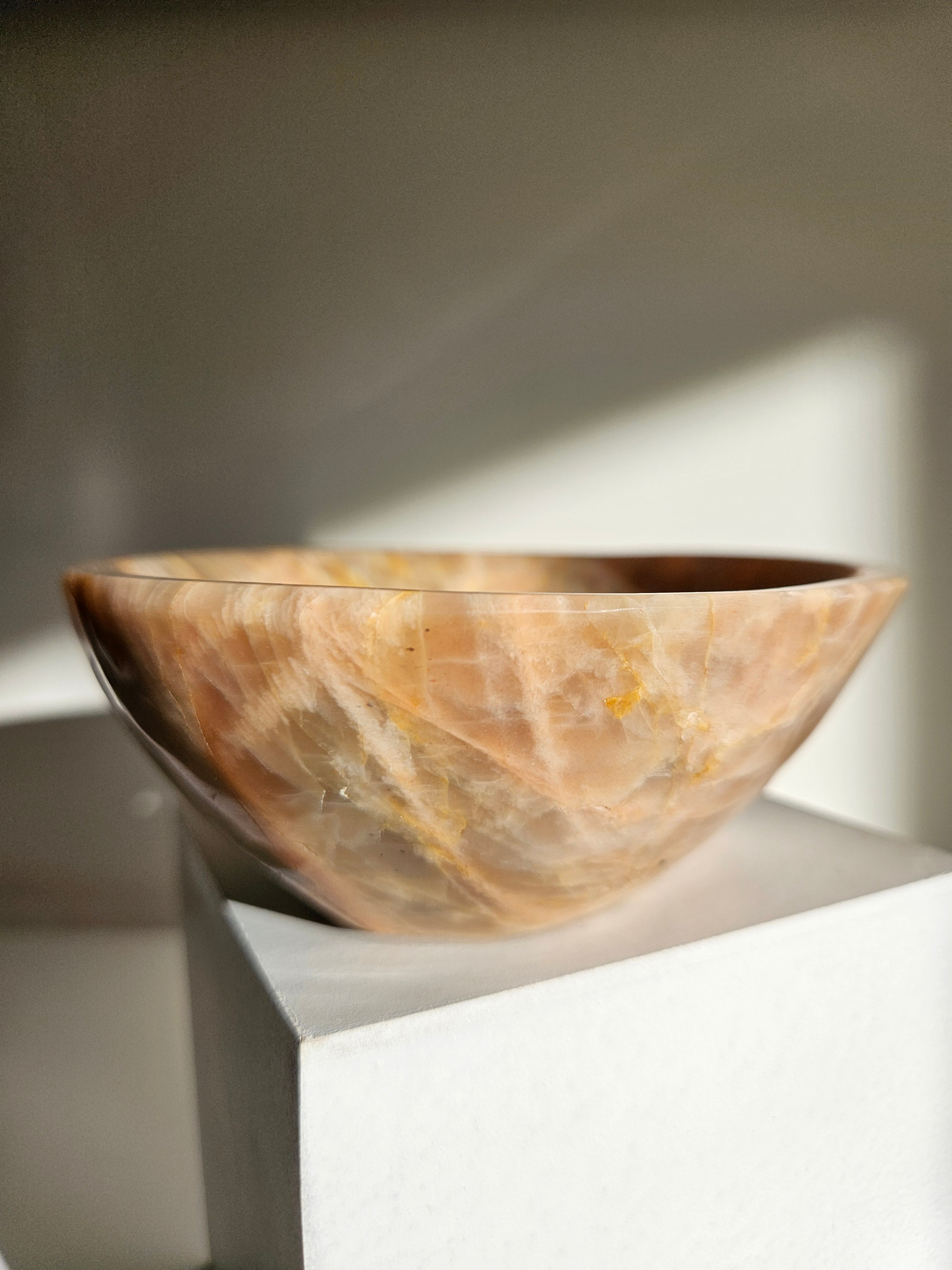 Peach Moonstone x Smoky Quartz Bowl 002