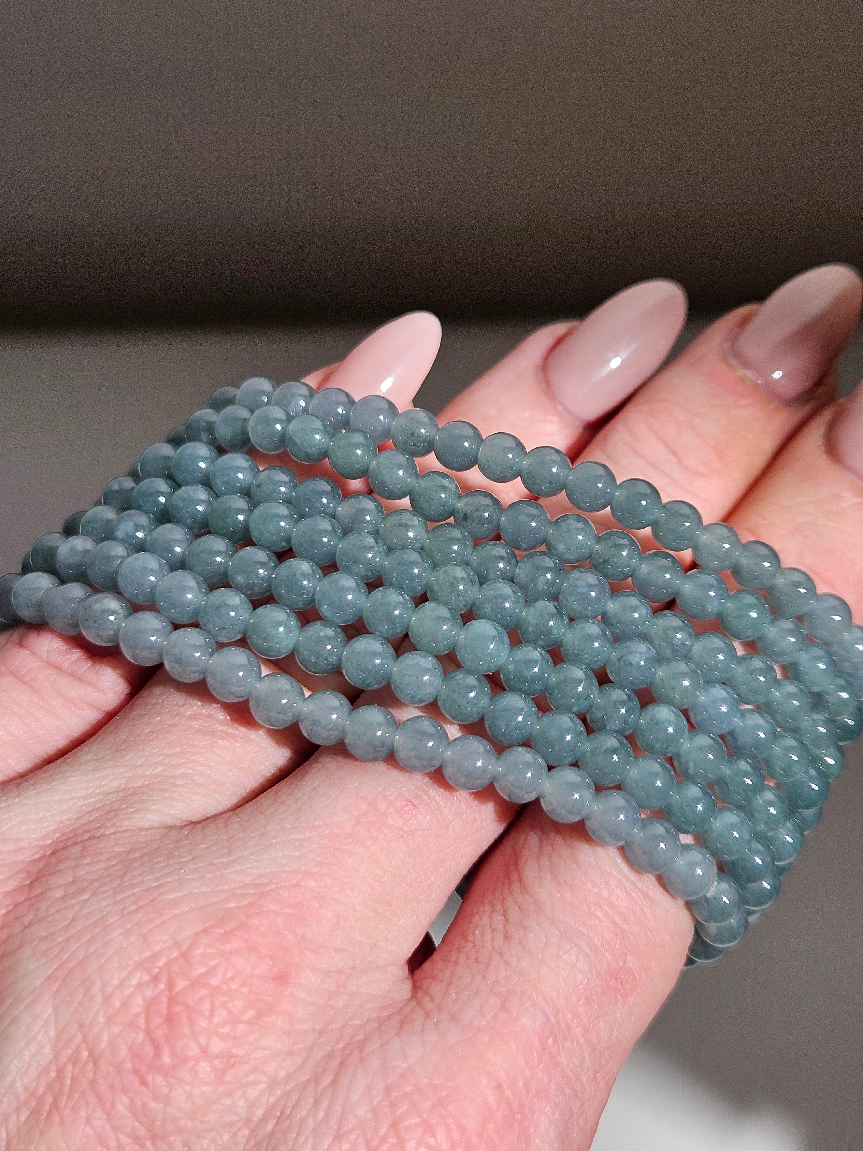 Teal Jade Bracelet | 5.5mm