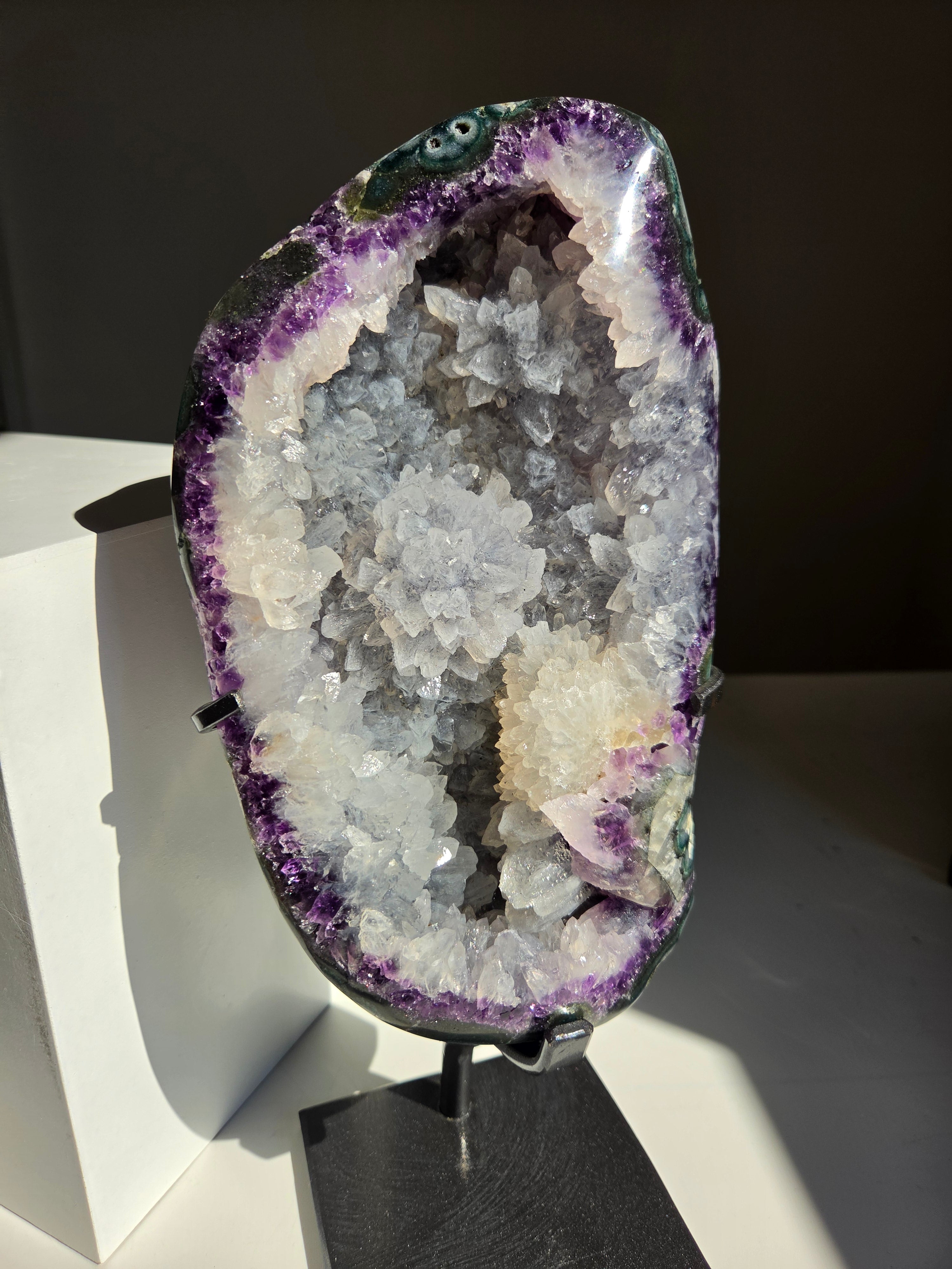 Amethyst Flower Cluster Statement