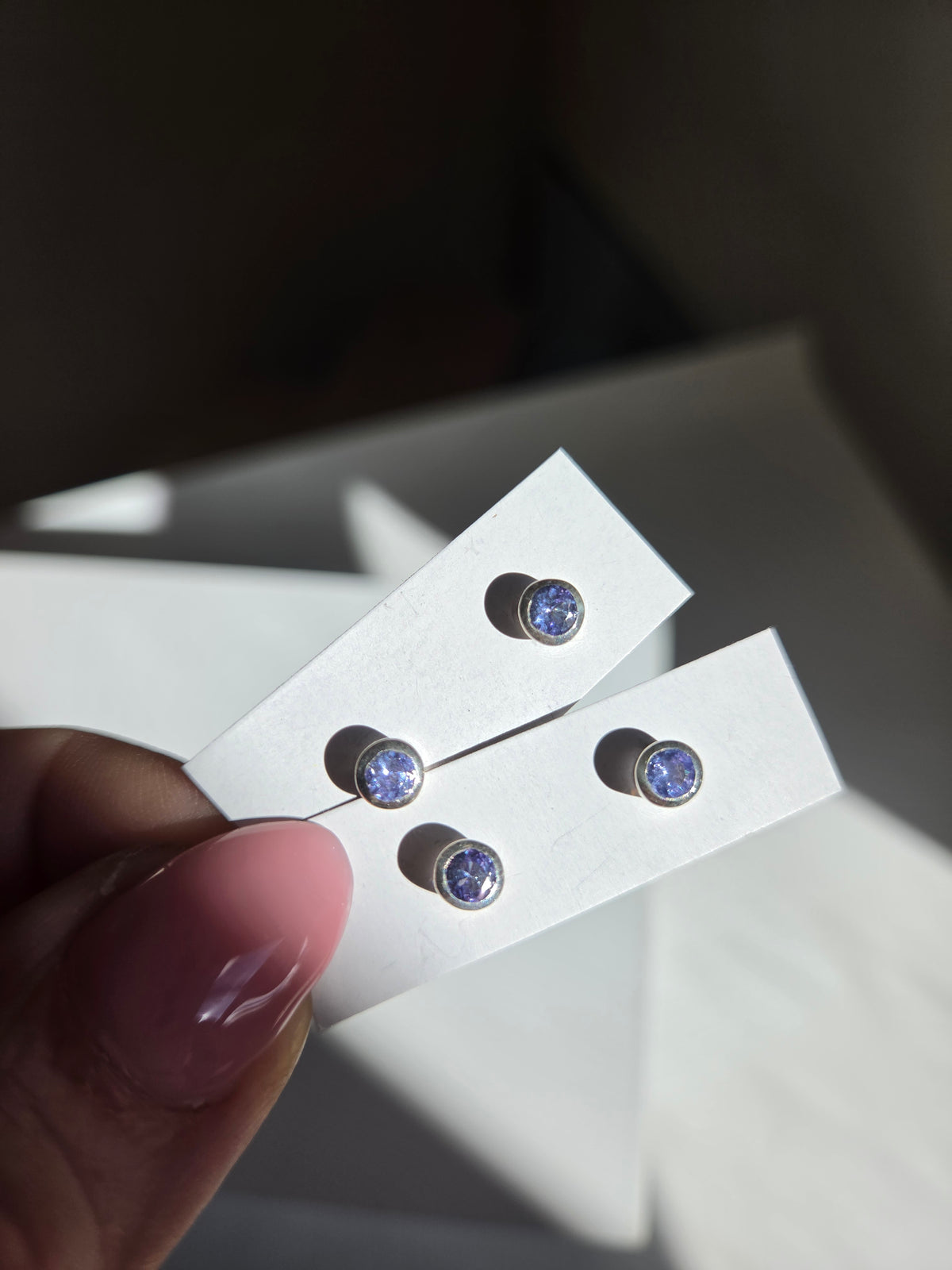 Tanzanite Stud Earrings