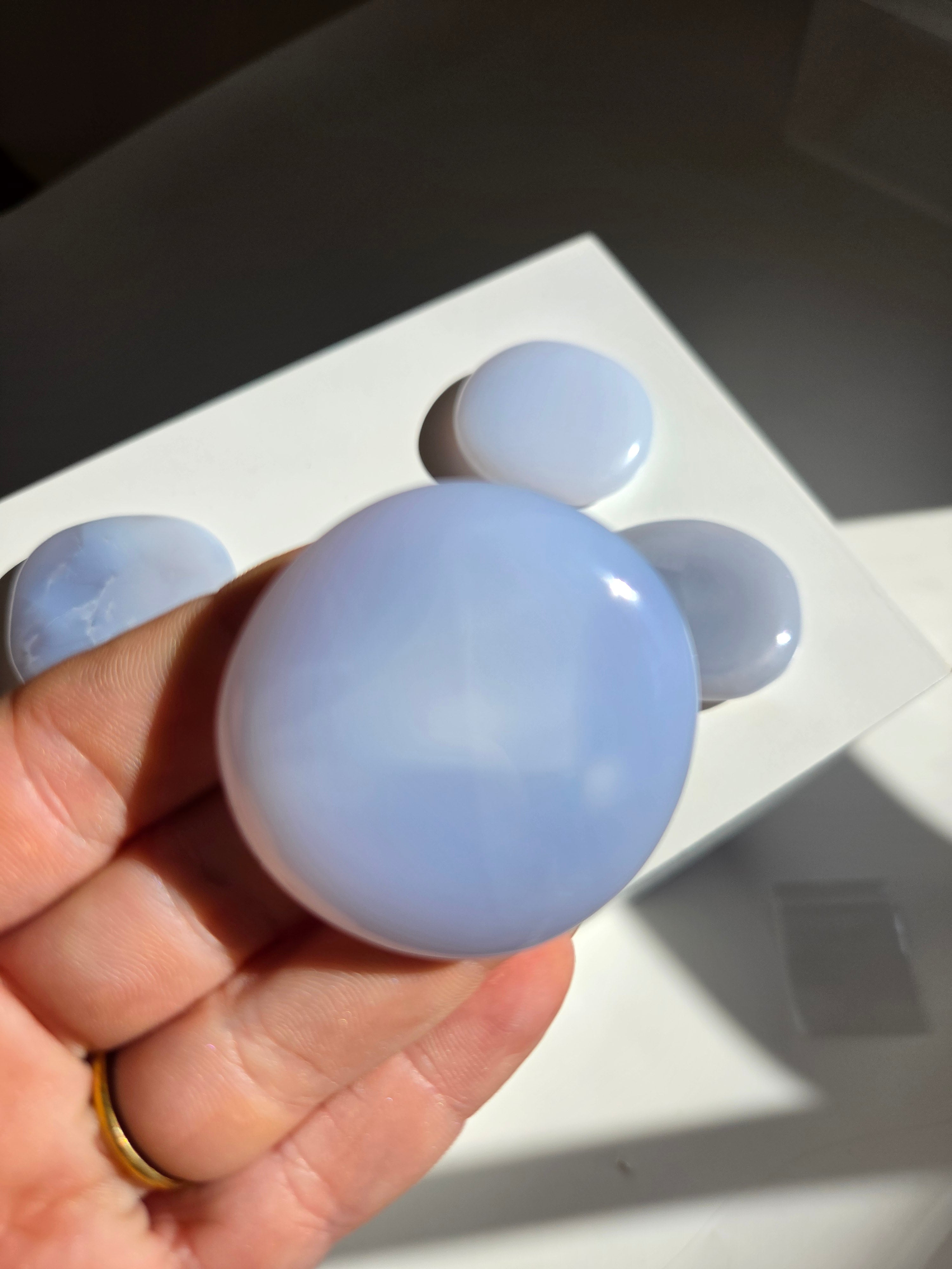 Blue Chalcedony Flats | select your piece