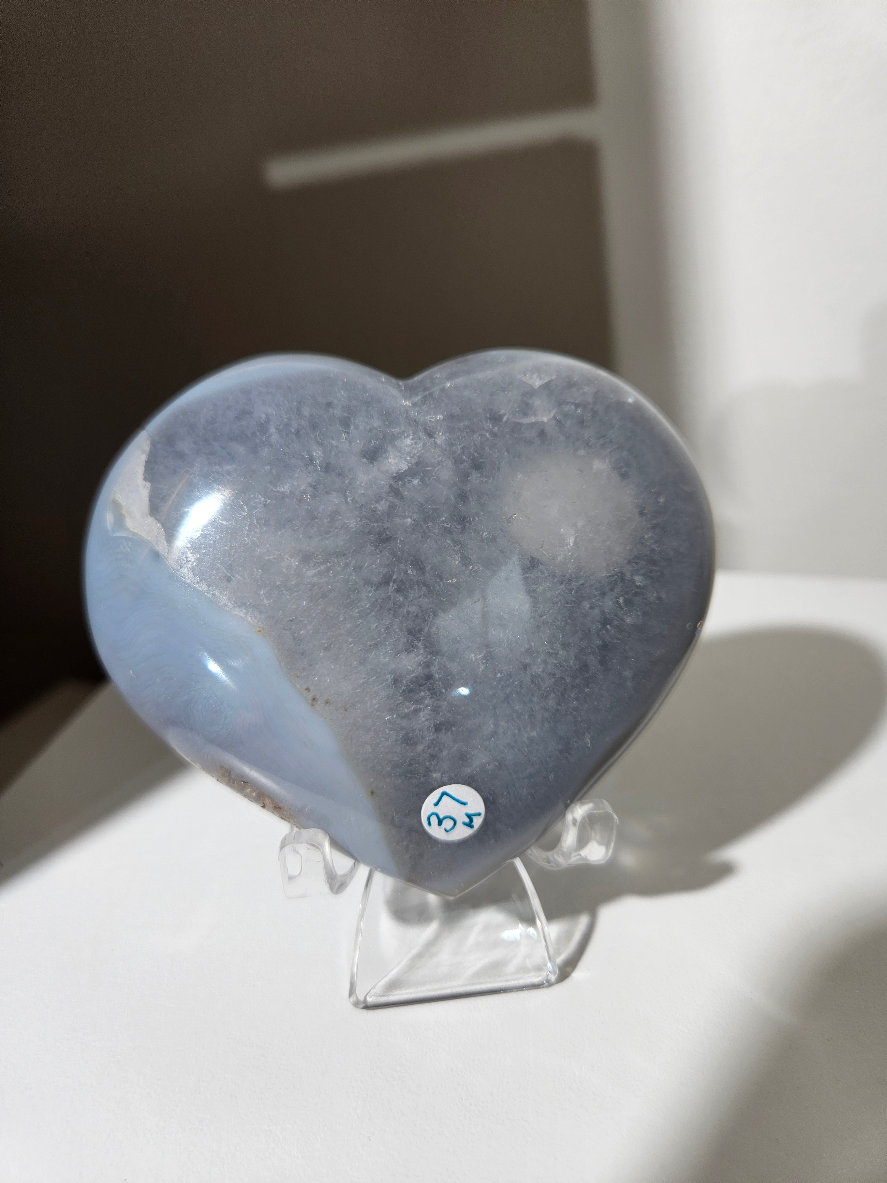 Banded Agate Heart 006
