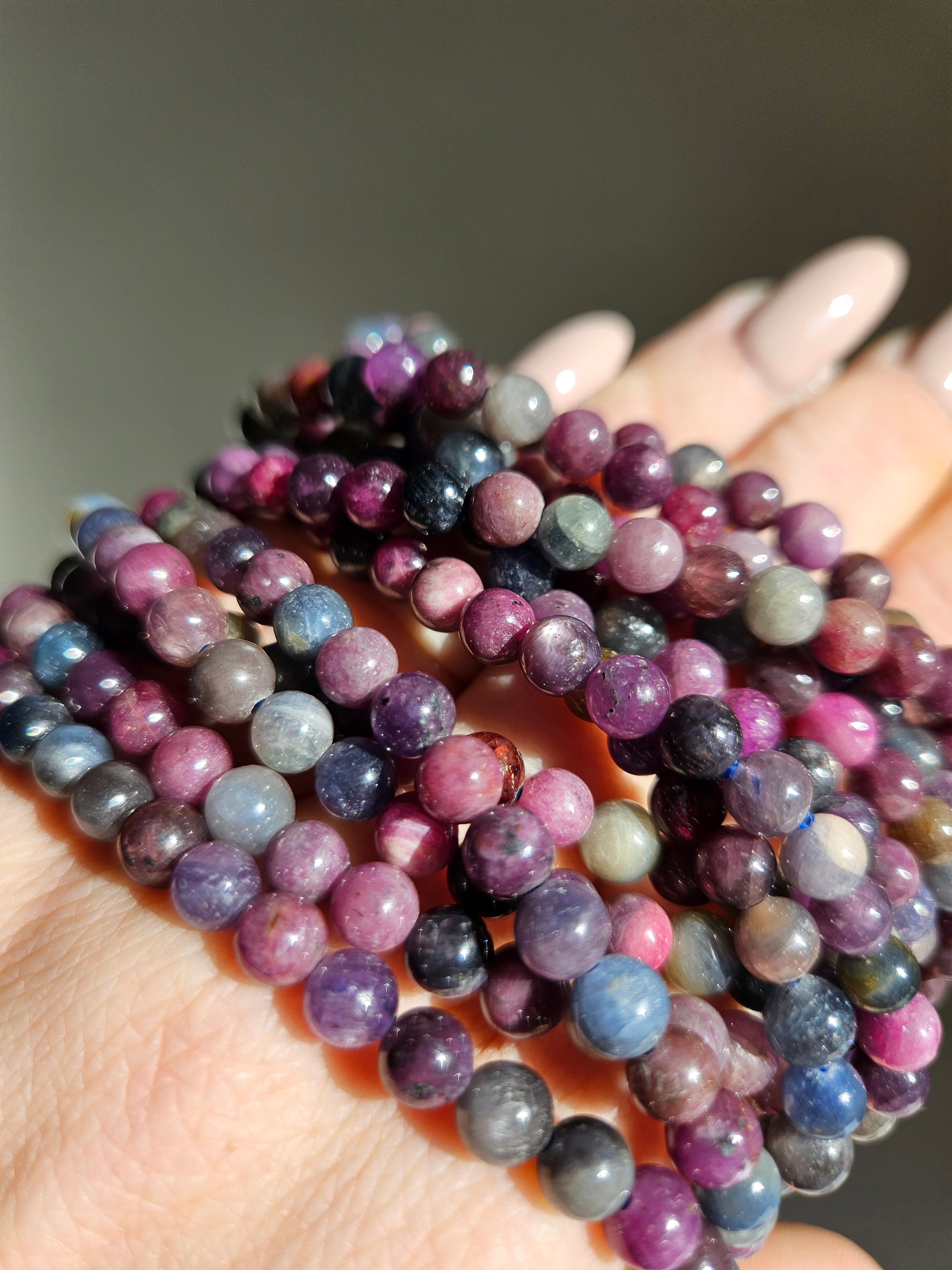 Sapphire 3 wrap Bracelet | 6mm