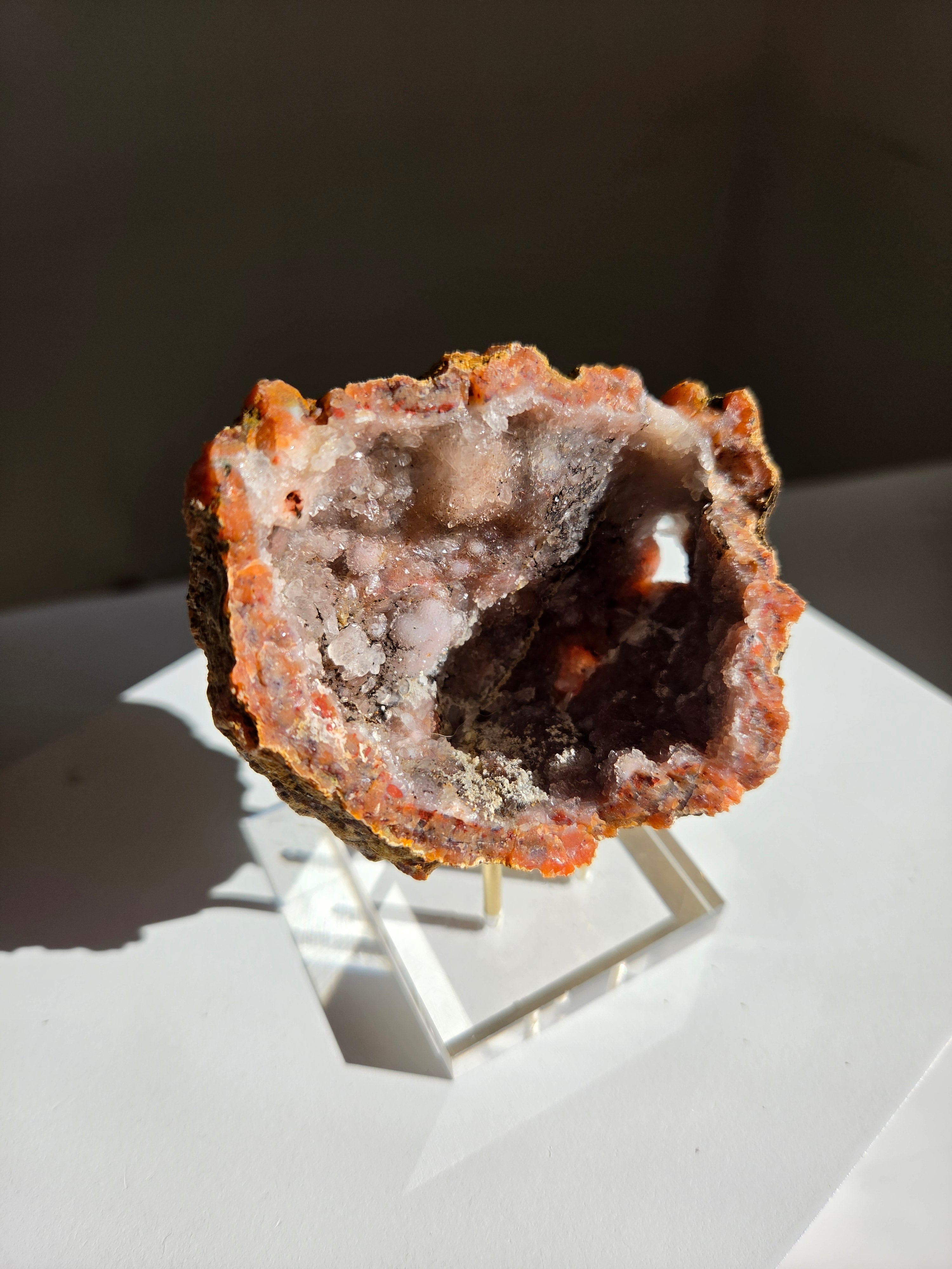 Pink Chalcedony Geode 004