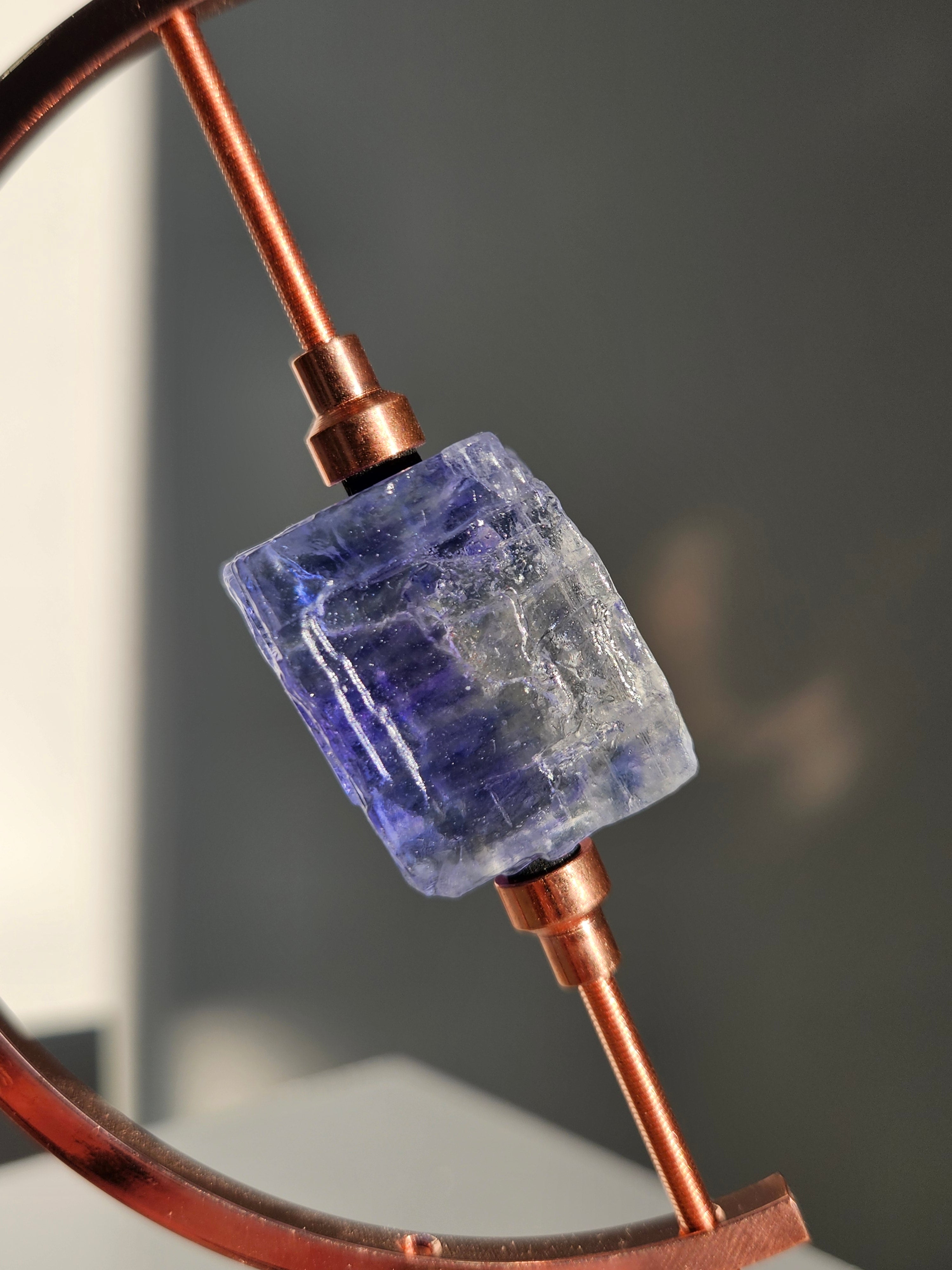 Blue Halite on Caliper 018