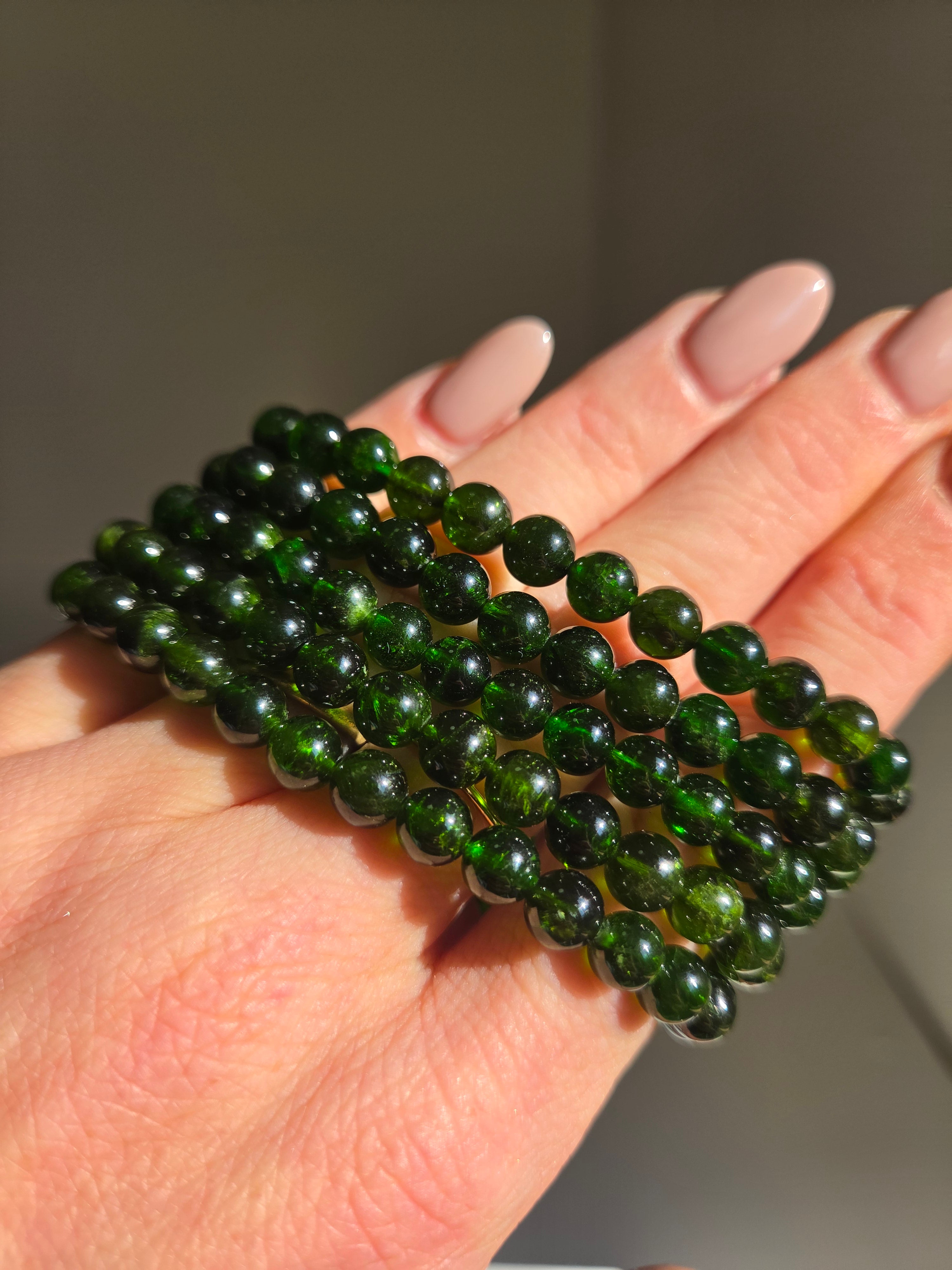 Chrome Diopside Bracelet | 7mm