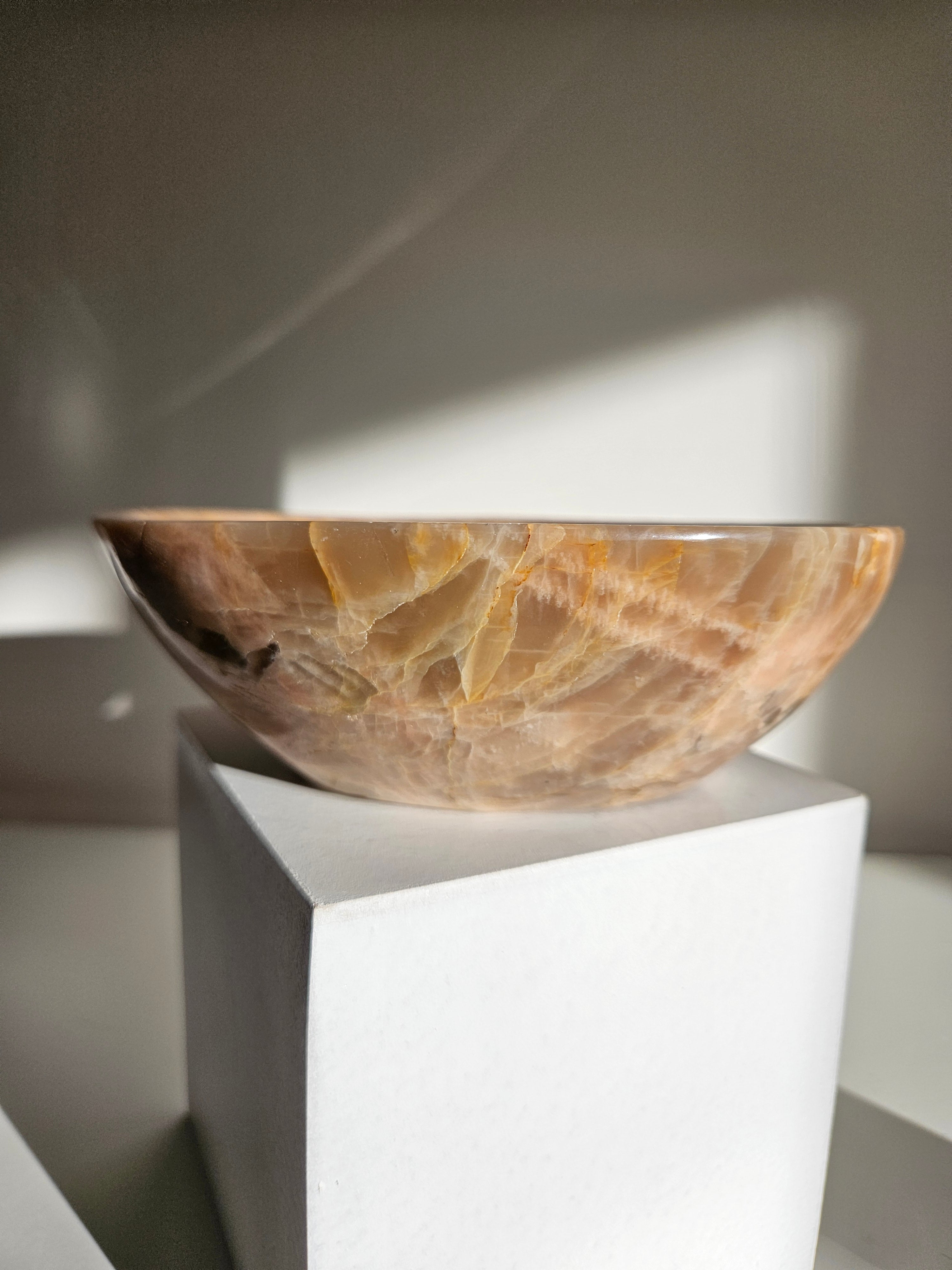 Peach Moonstone x Smoky Quartz Bowl 002