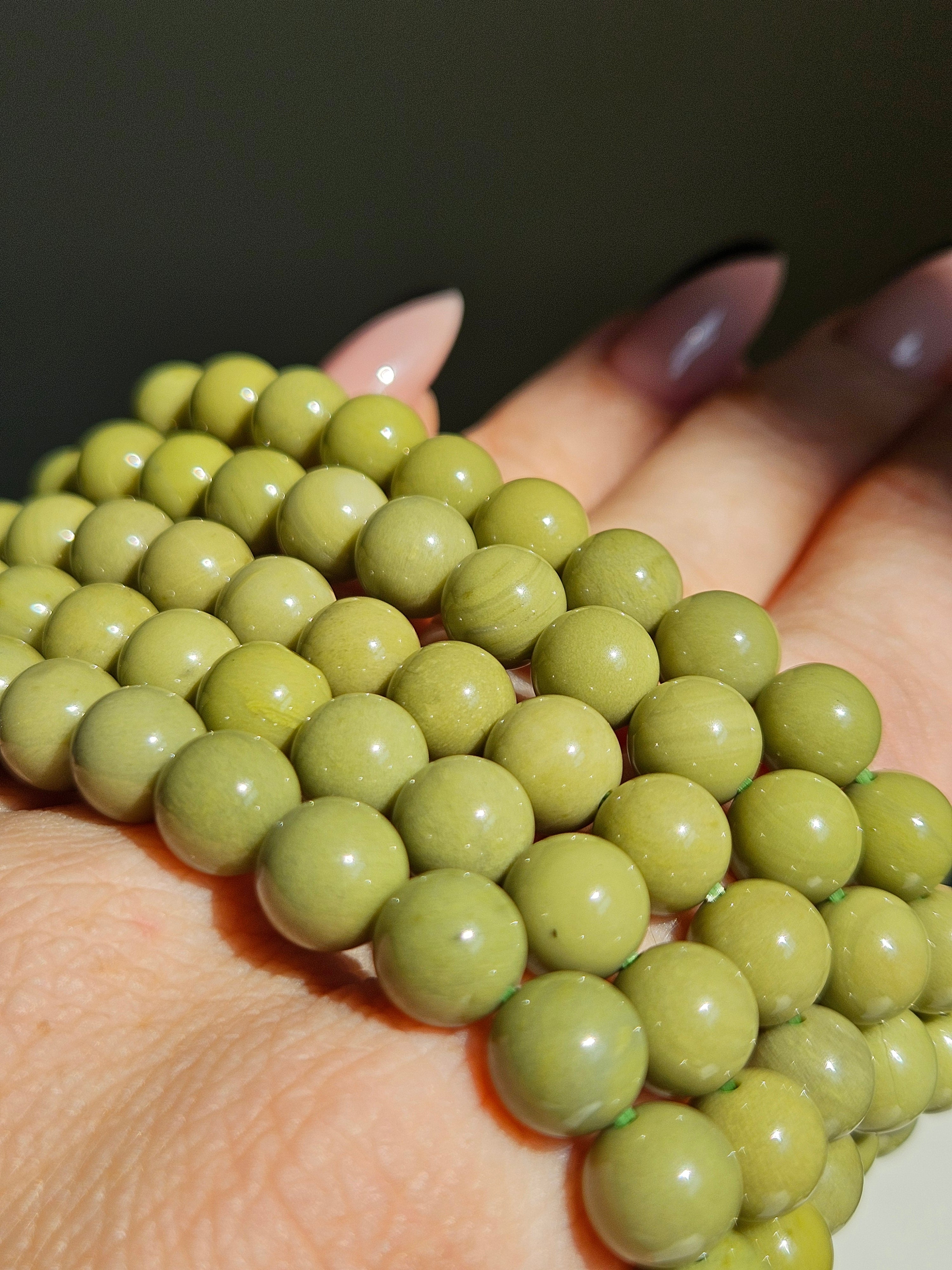Matcha Alashan Agate Bracelet | 8mm