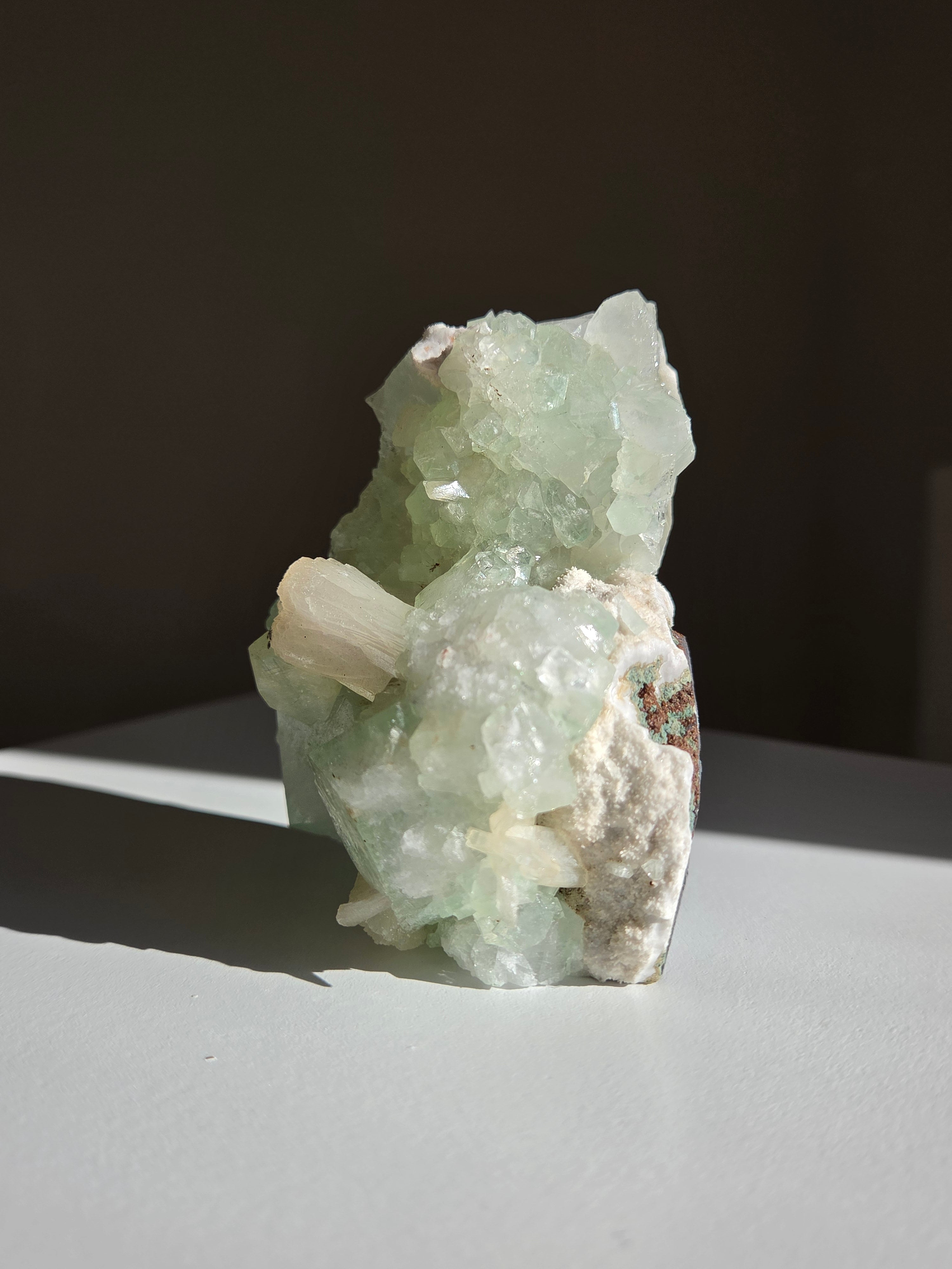 Minty Green Apophyllite 001
