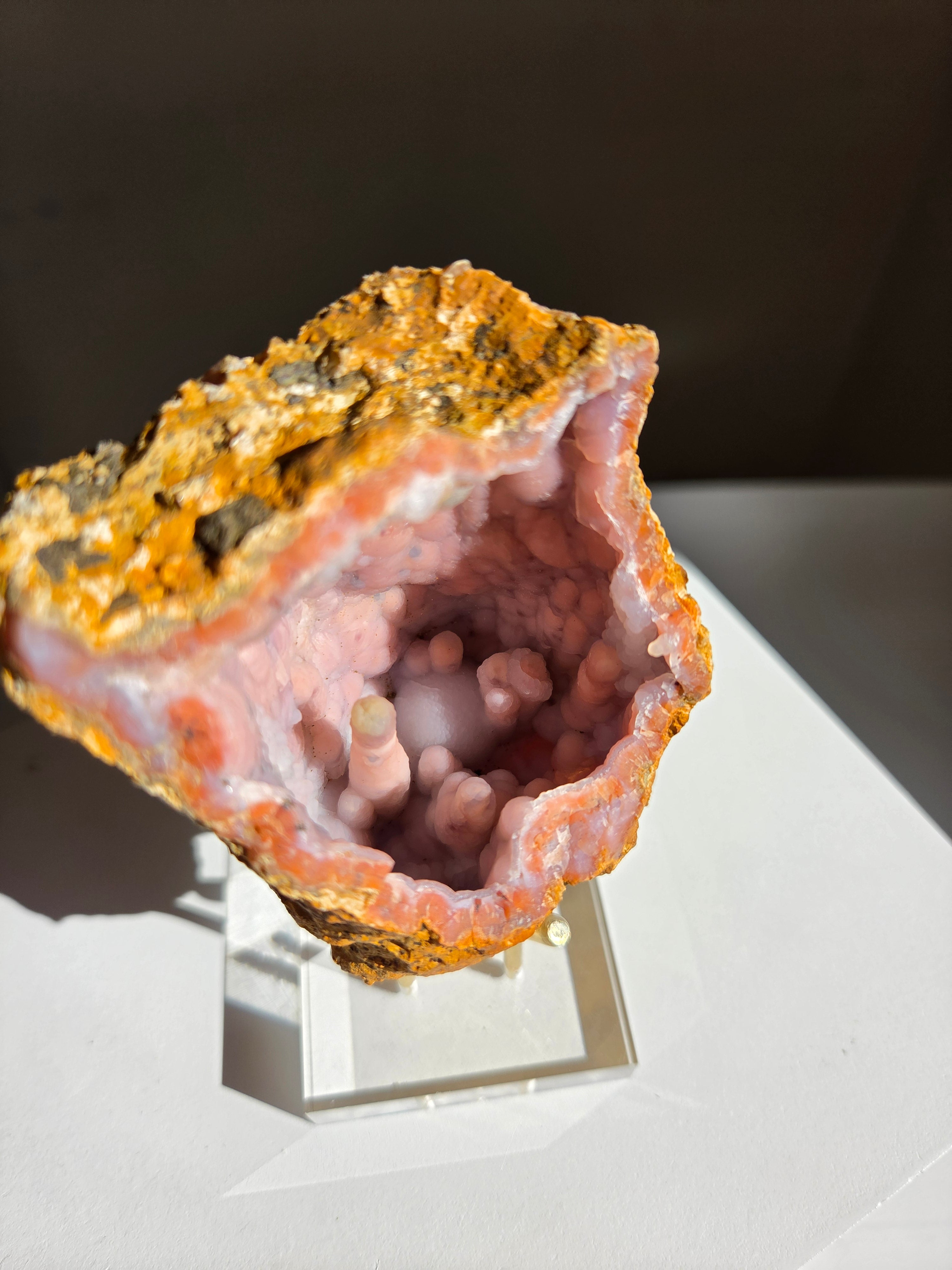 Pink Chalcedony Geode 003