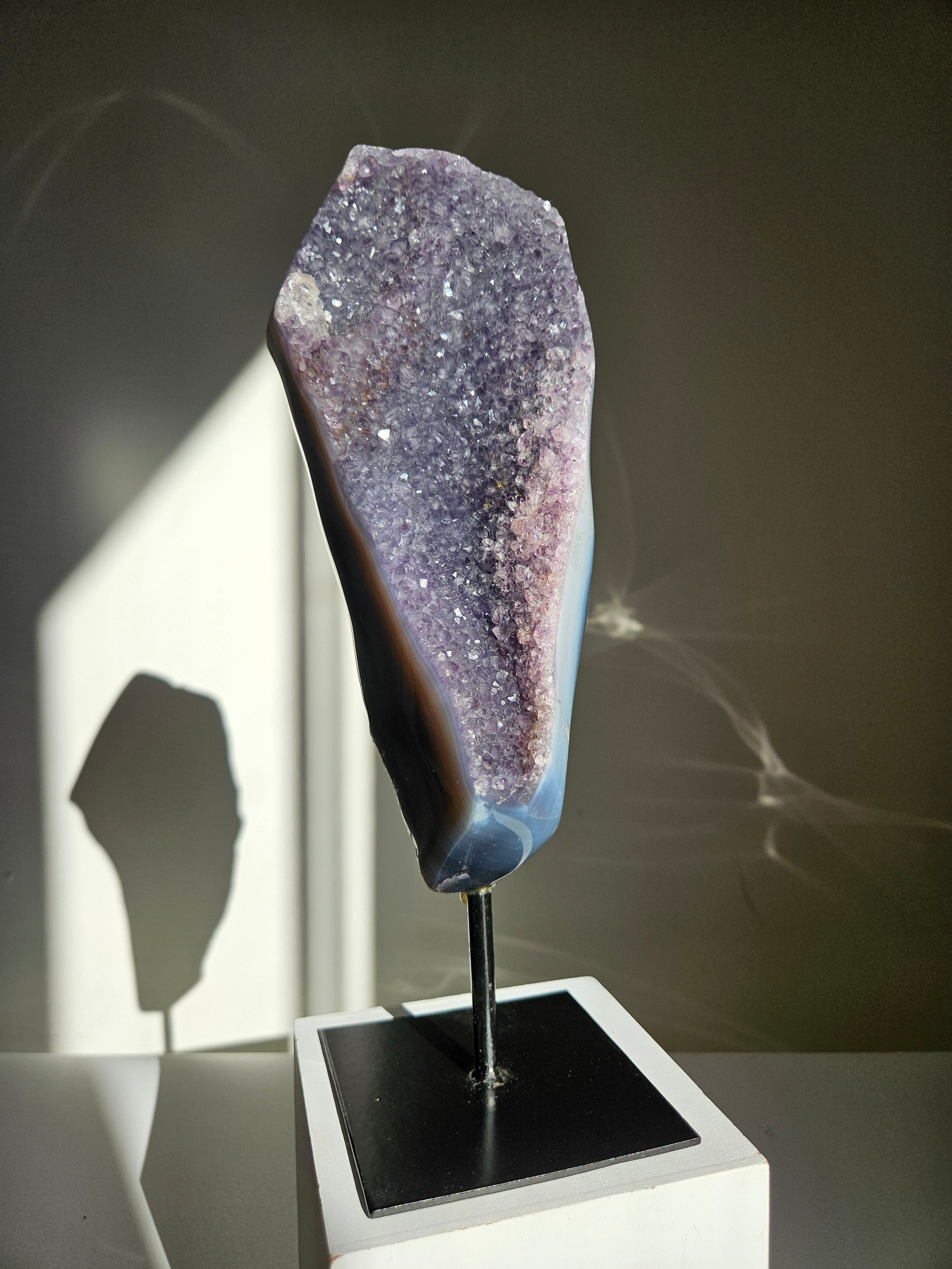 Agate x Amethyst on Stand 003