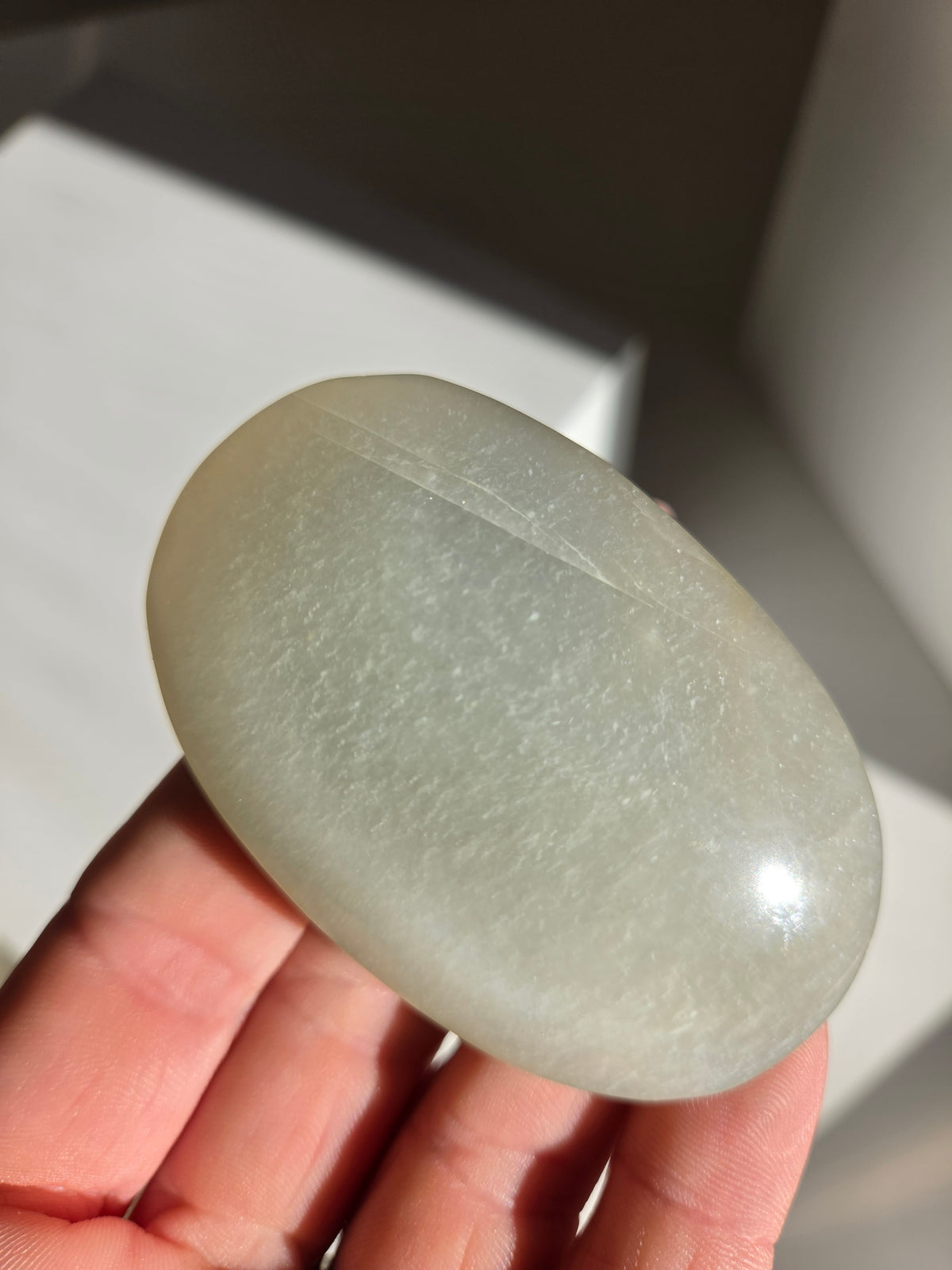 Green Moonstone Palmstone 008