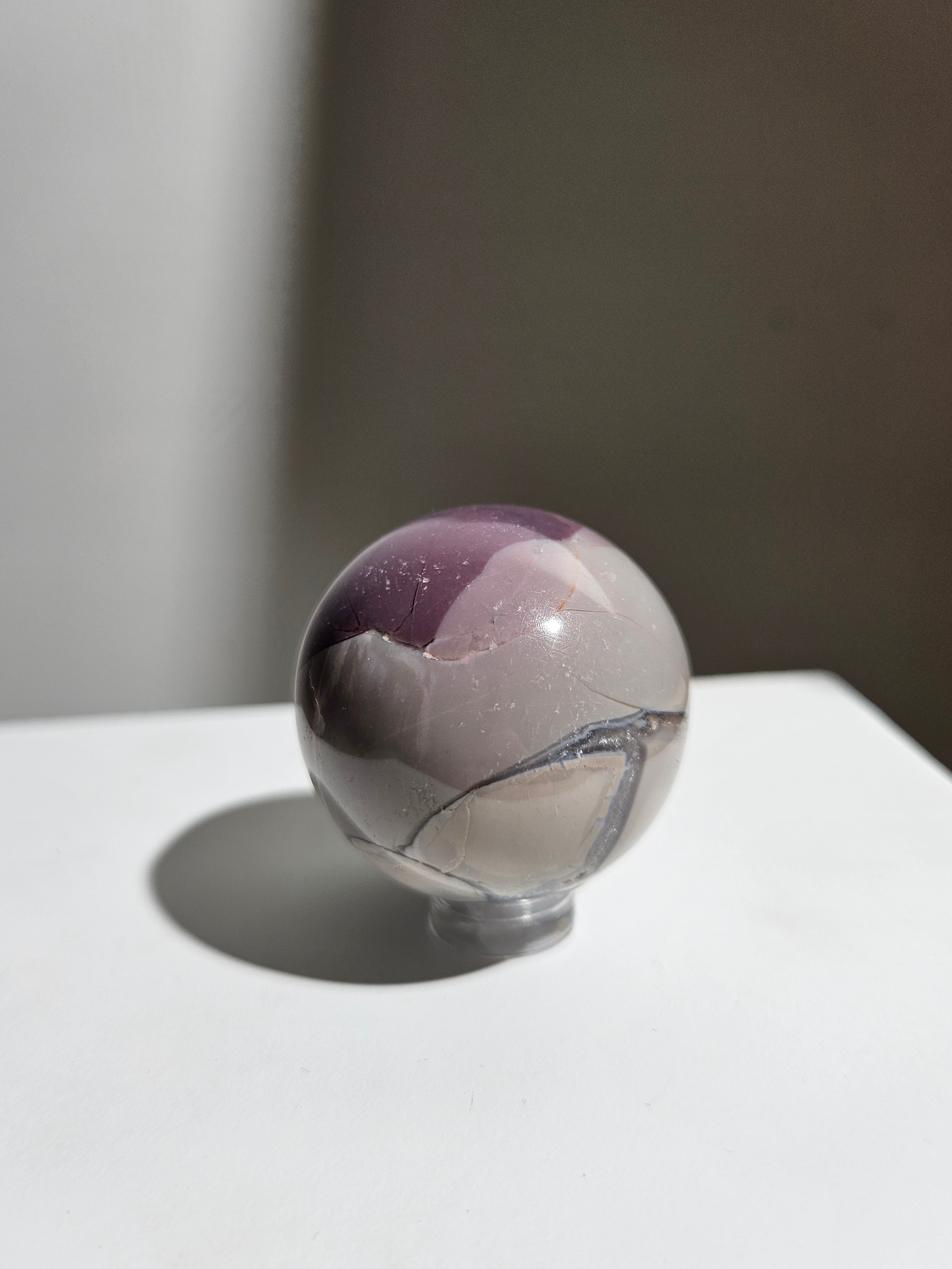 Hyacinth jasper sphere 006