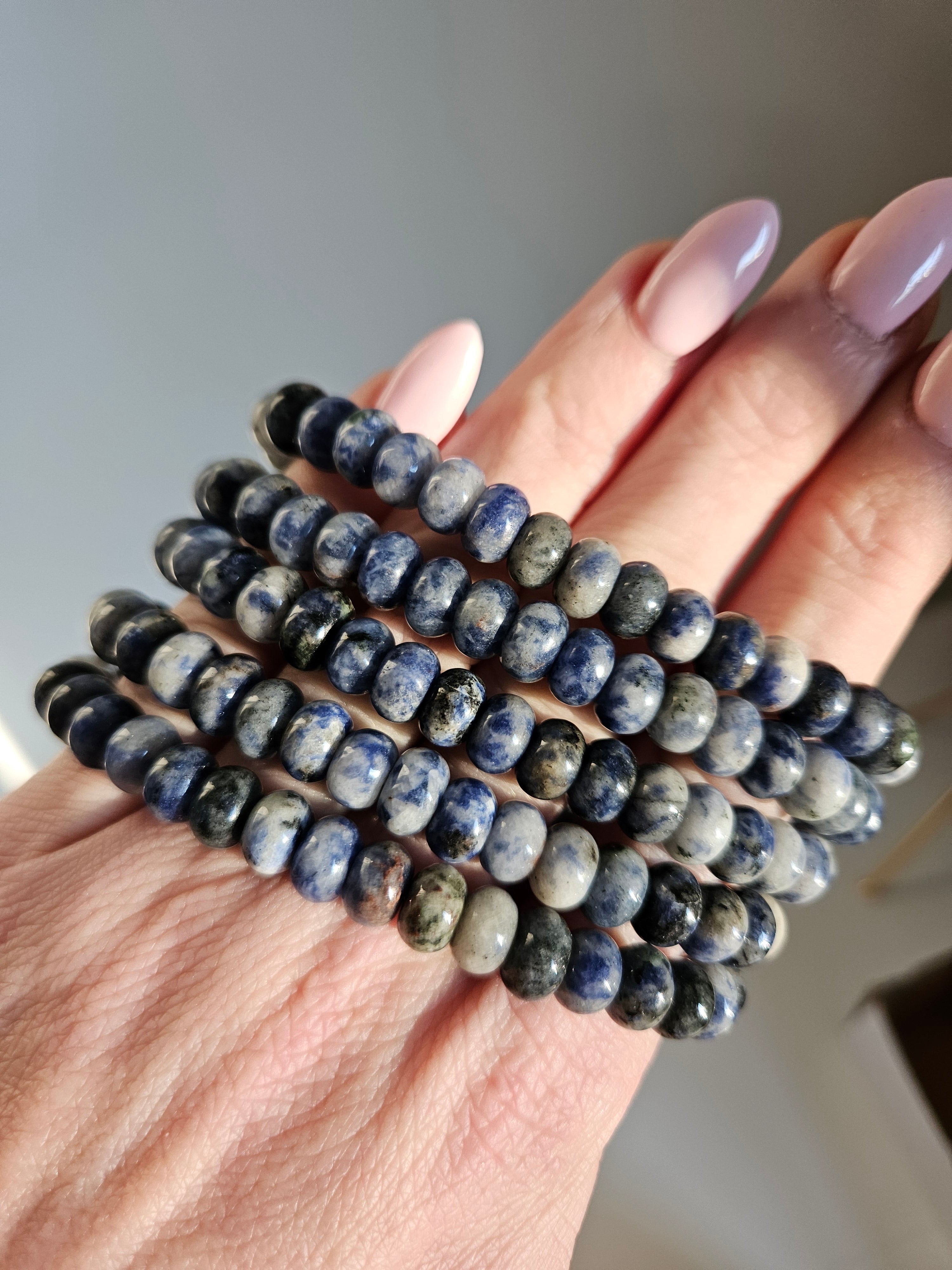 Sodalite bracelet | donut beads