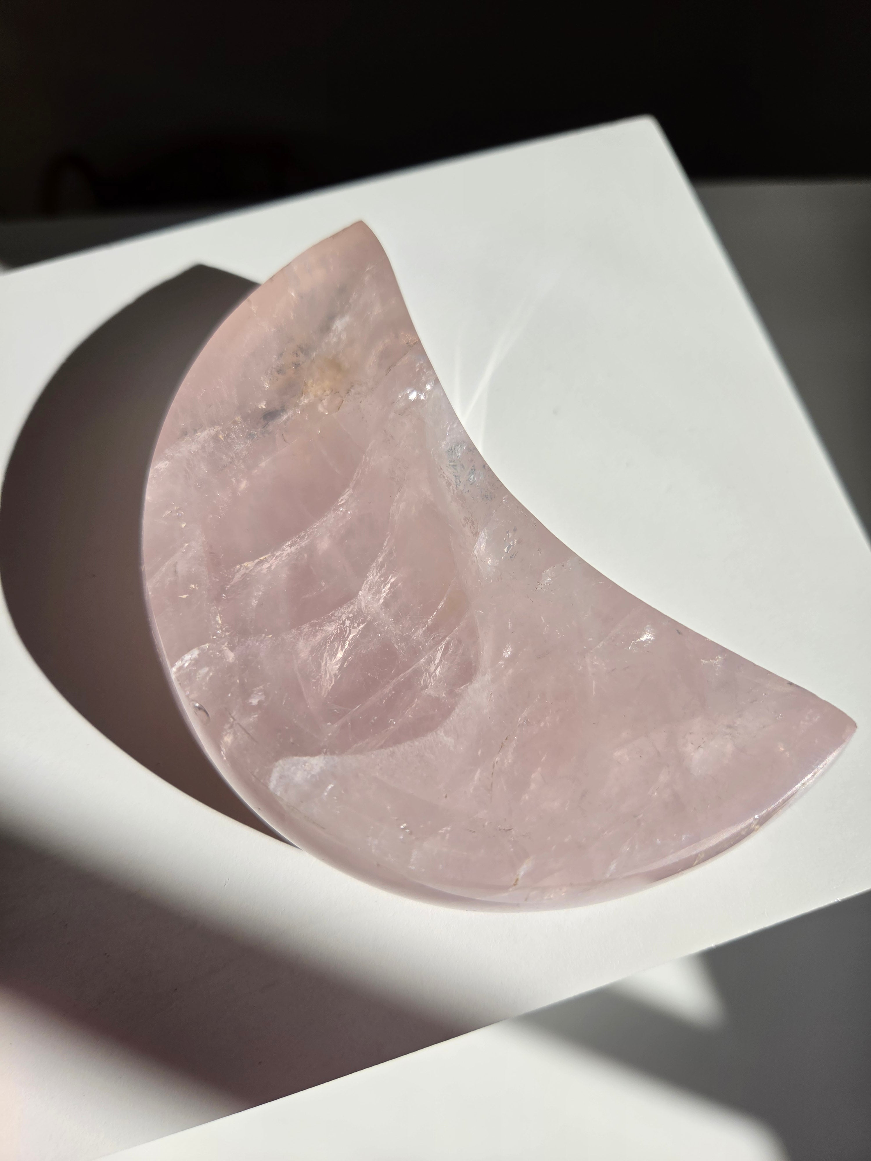 Rose Quartz Moon Bowl 002