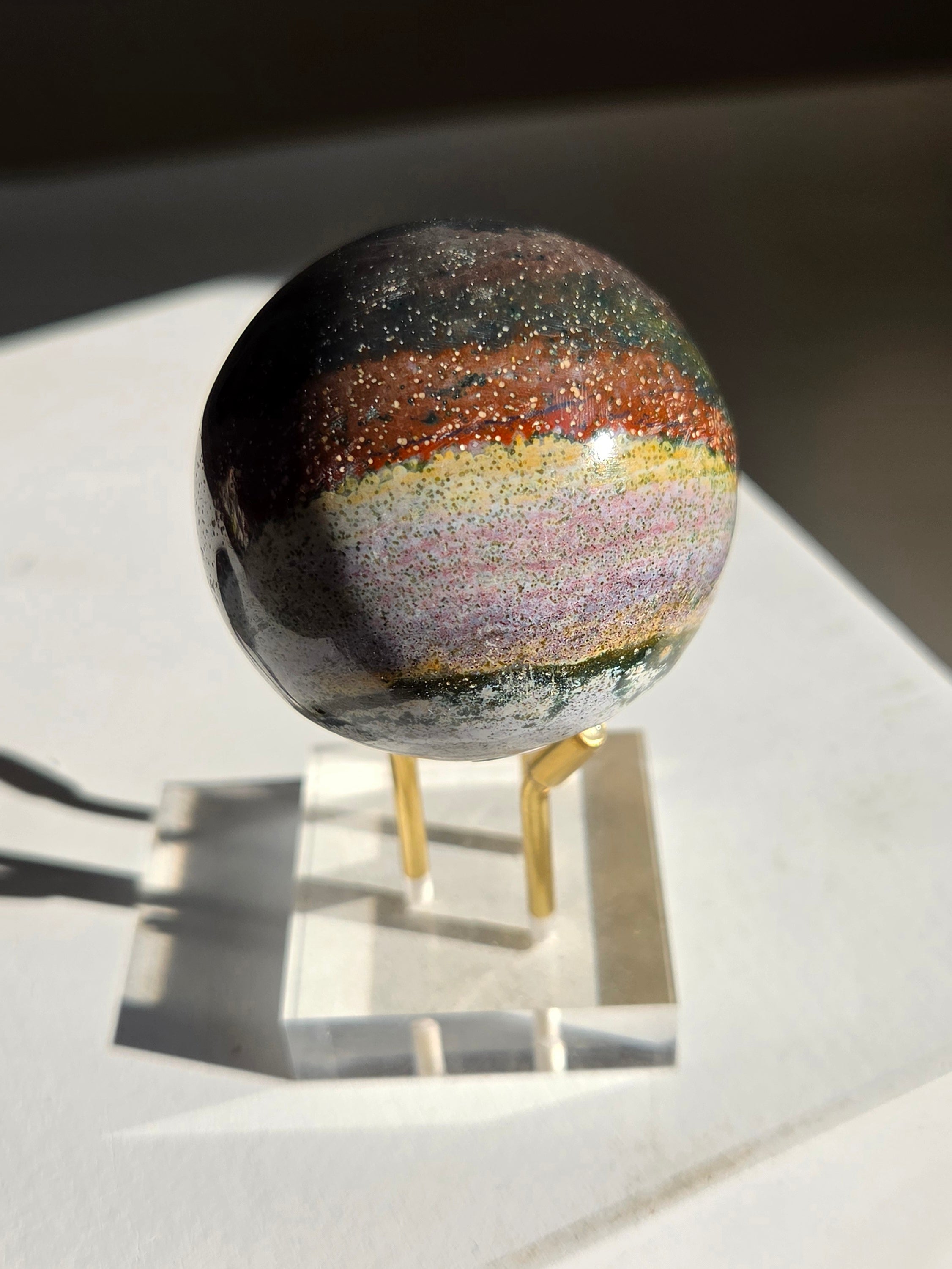 Sea Jasper Sphere 006