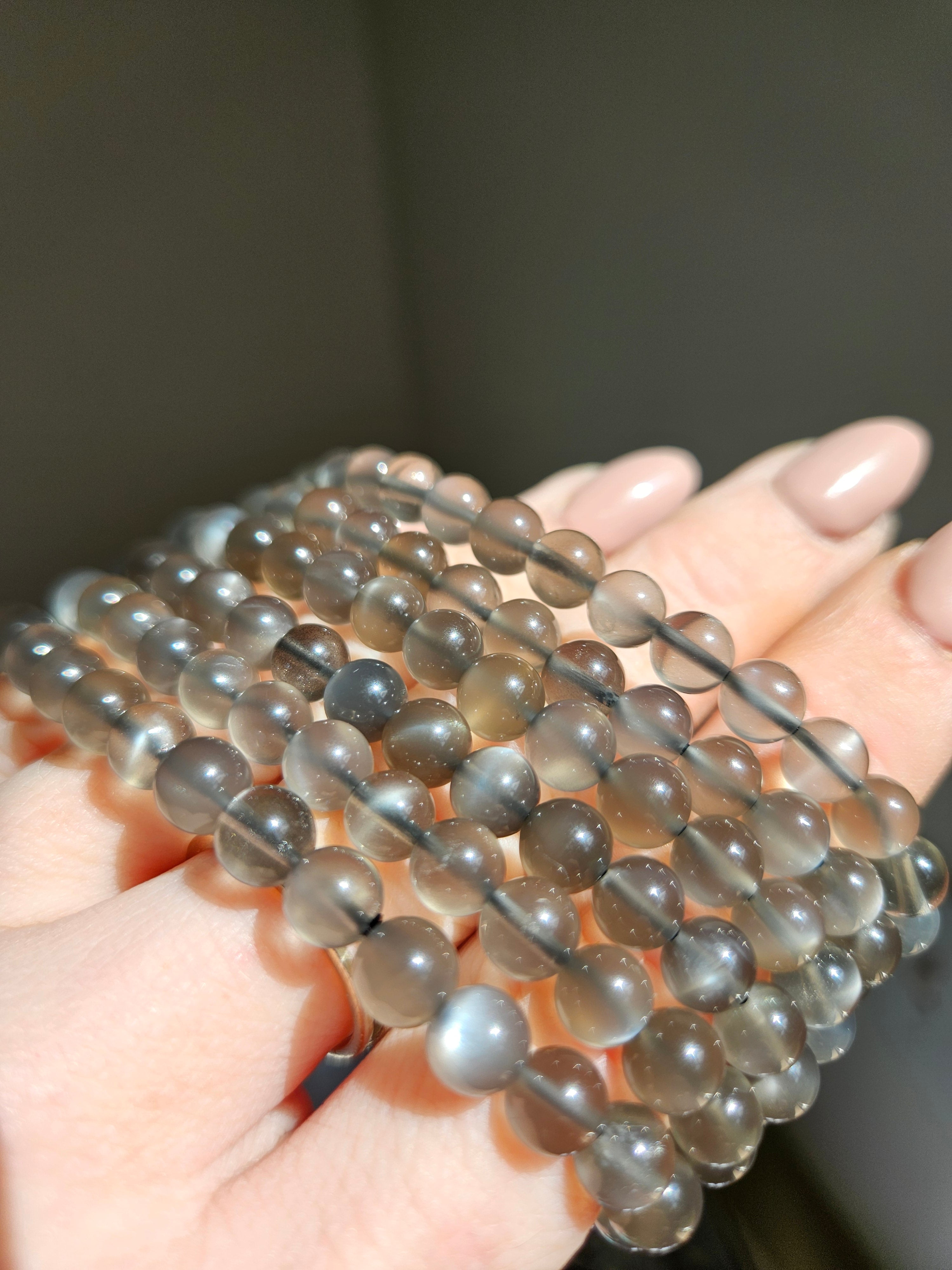 Black Moonstone Bracelet | 6mm